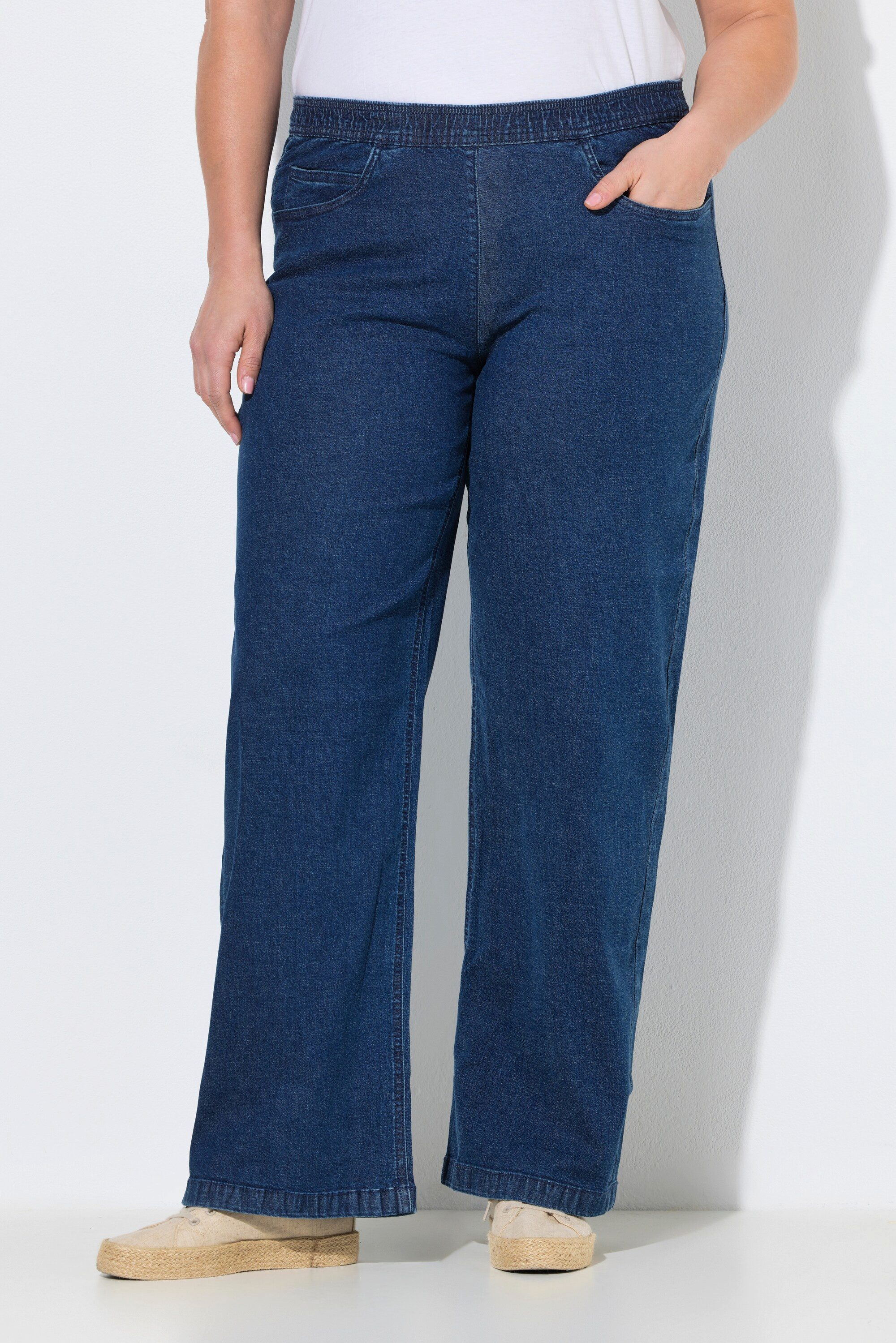 Ulla Popken Funktionshose Marlenejeans Mary weiter 5-Pocket-Schnitt