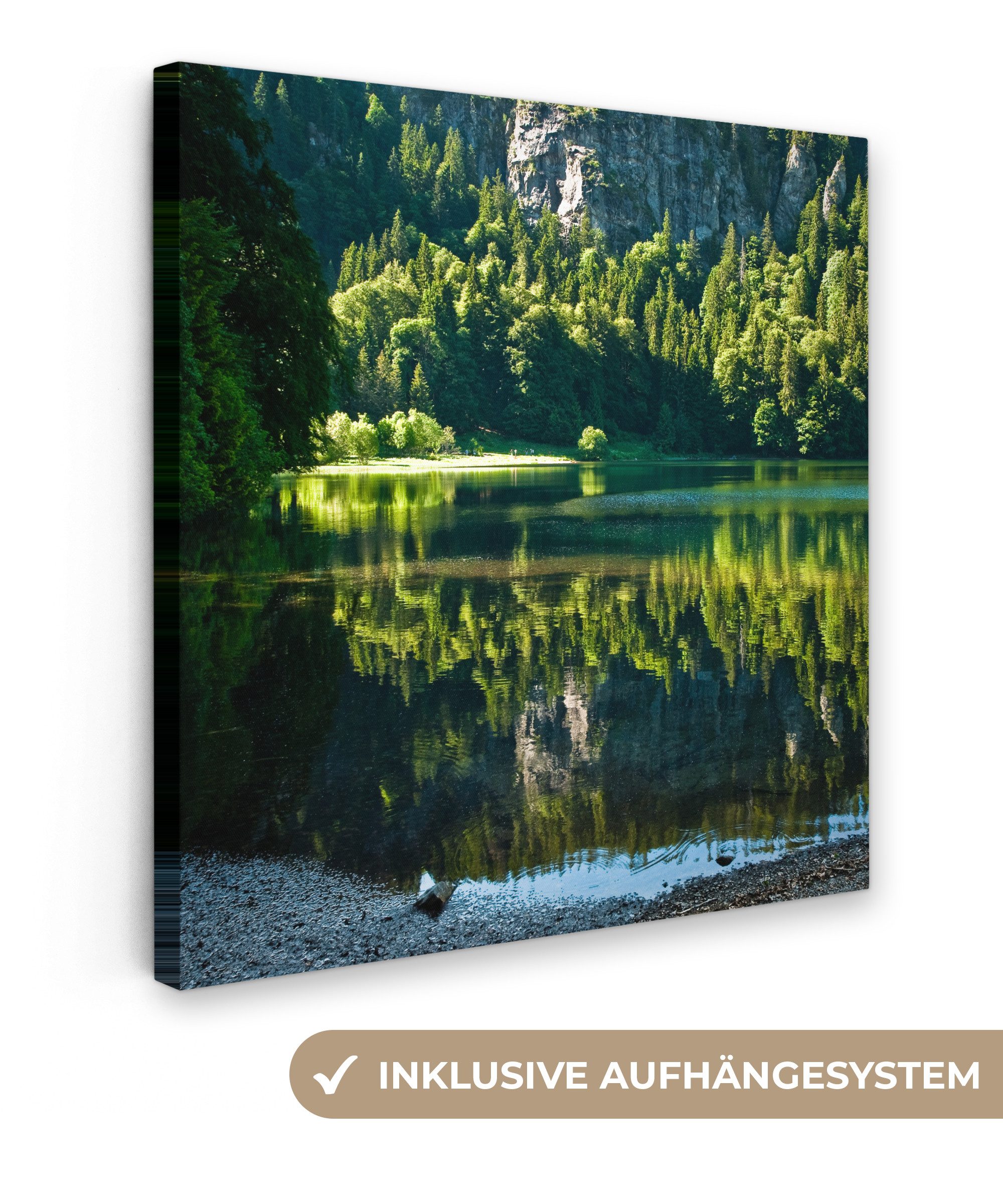 OneMillionCanvasses® Leinwandbild Blick vom Ufer des günstig online kaufen