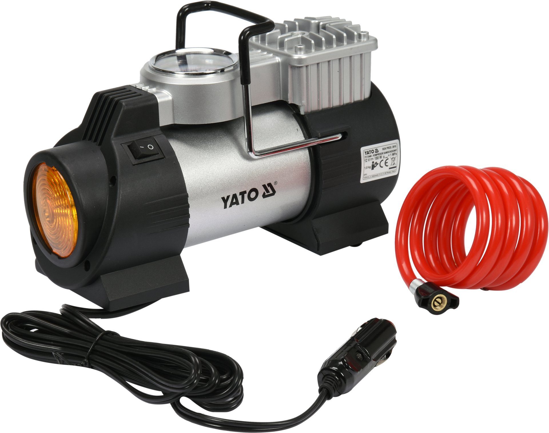 Yato Kompressor Auto Kompressor 12V, 180W, 40 L/min, 10 Bar, 180 W, max. 8 günstig online kaufen