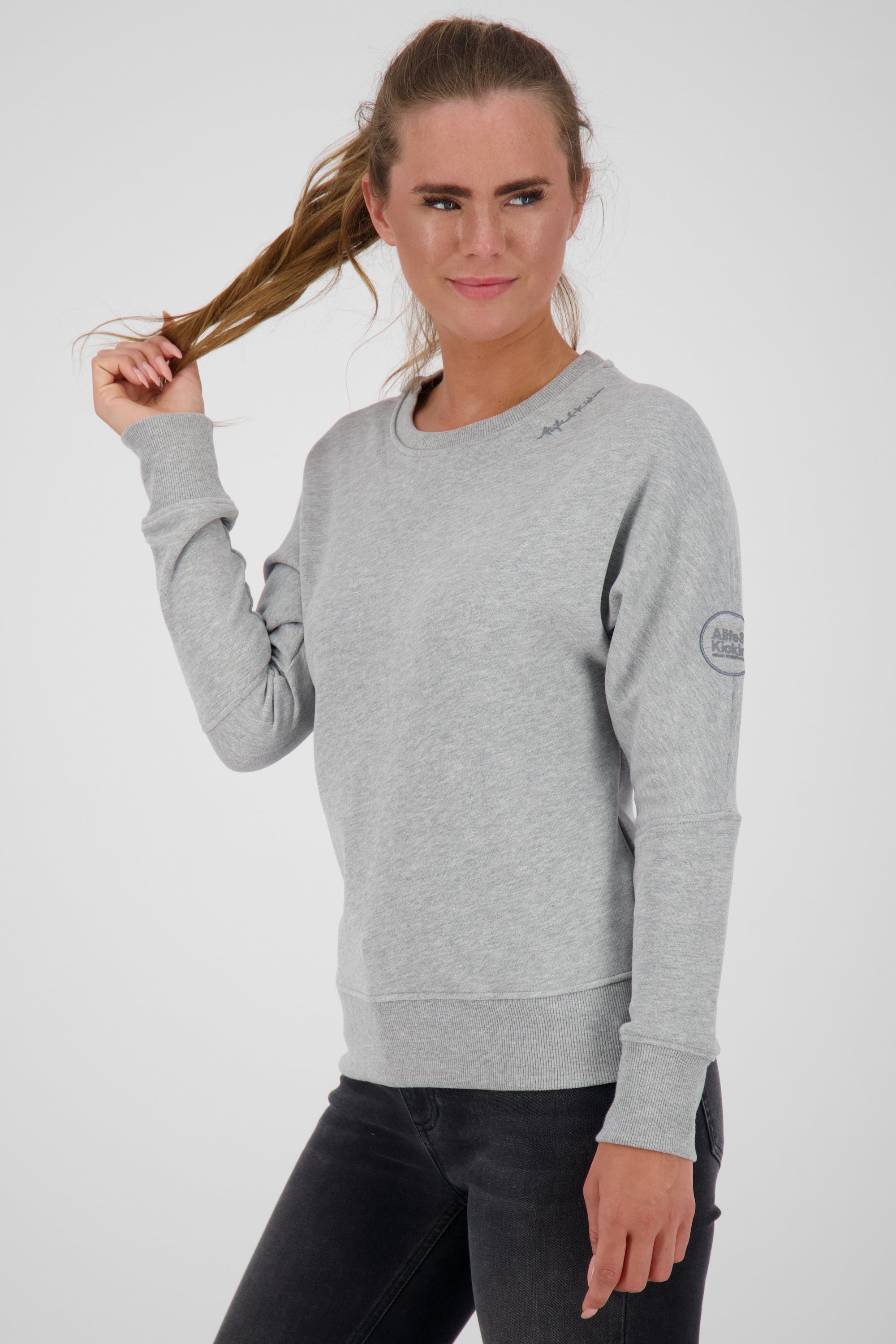 Alife & Kickin DalaAK Sweatshirt Damen Crewneck melange A cloudy