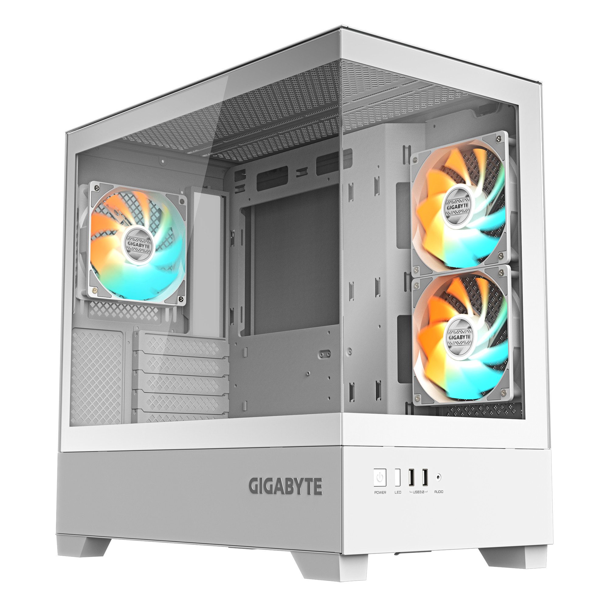 Gigabyte PC-Gehäuse GB-C201PI Case White RGB (GB-C201PI)