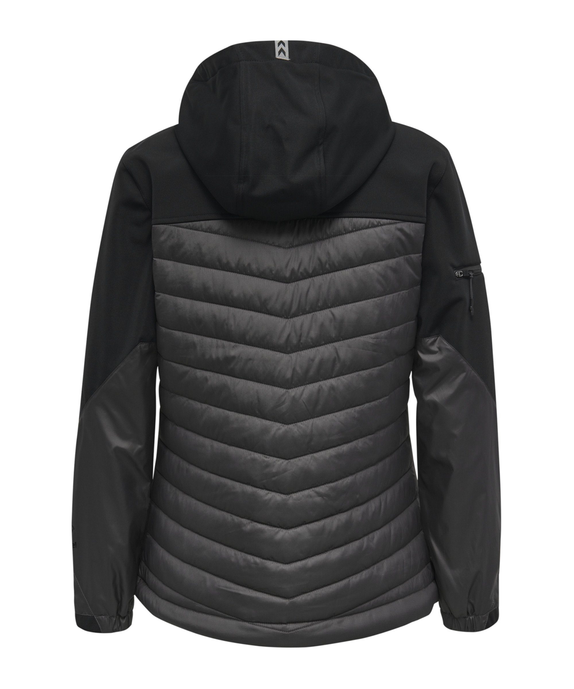 schwarzgrau Trainingsjacke North Damen Hybrid Jacke hummel