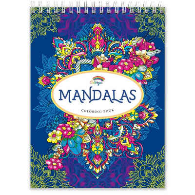 Colorya Malen nach Zahlen - Colorya Mandala Malbücher - Spiralbindung, A4