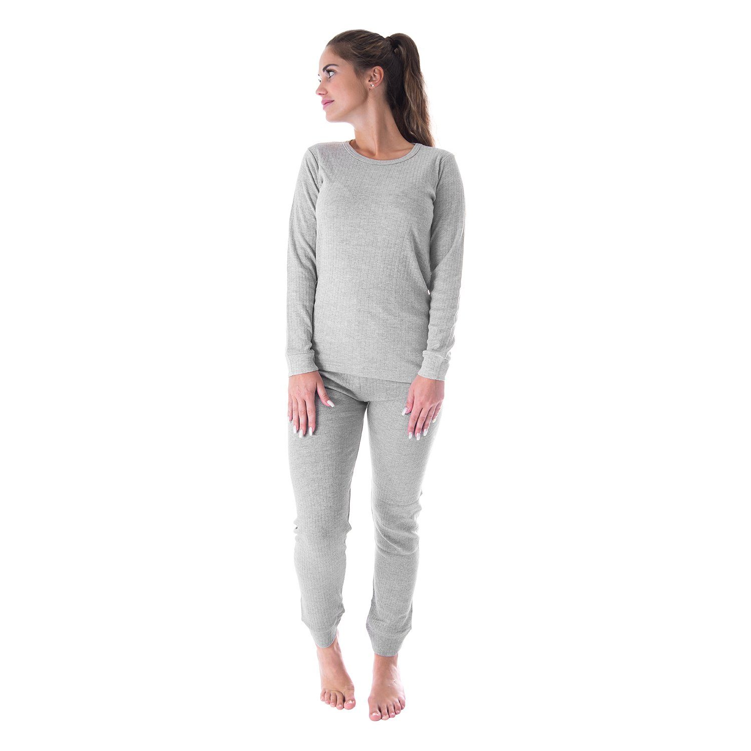 Black Snake Thermounterhemd Thermo Unterwäsche Damen Set - Unterhemd & Hose mit Fleece innen für (Set, 1-St) Alltag