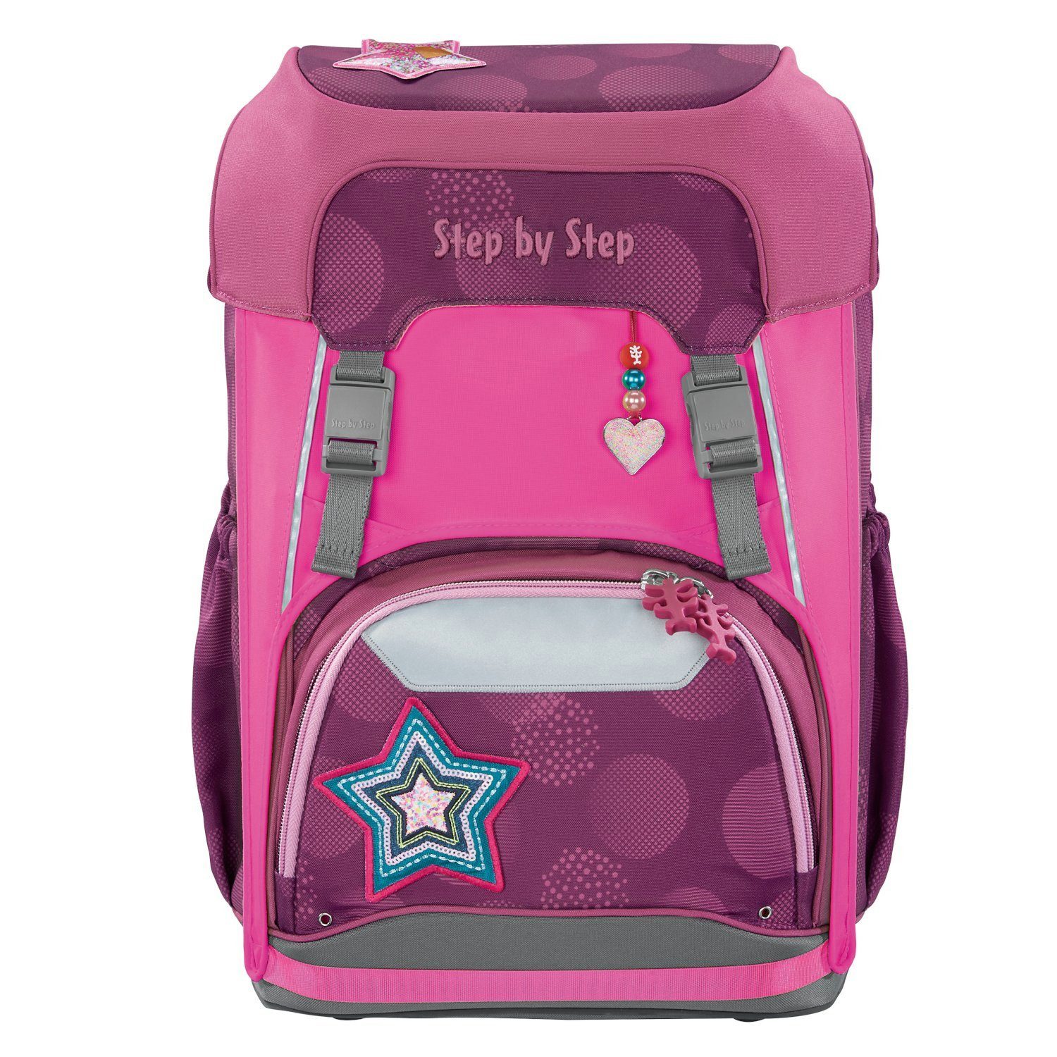 Step by Step Reflektor-Aufkleber Neon Pull-Over für das Schulrucksackmodell GIANT, Pink