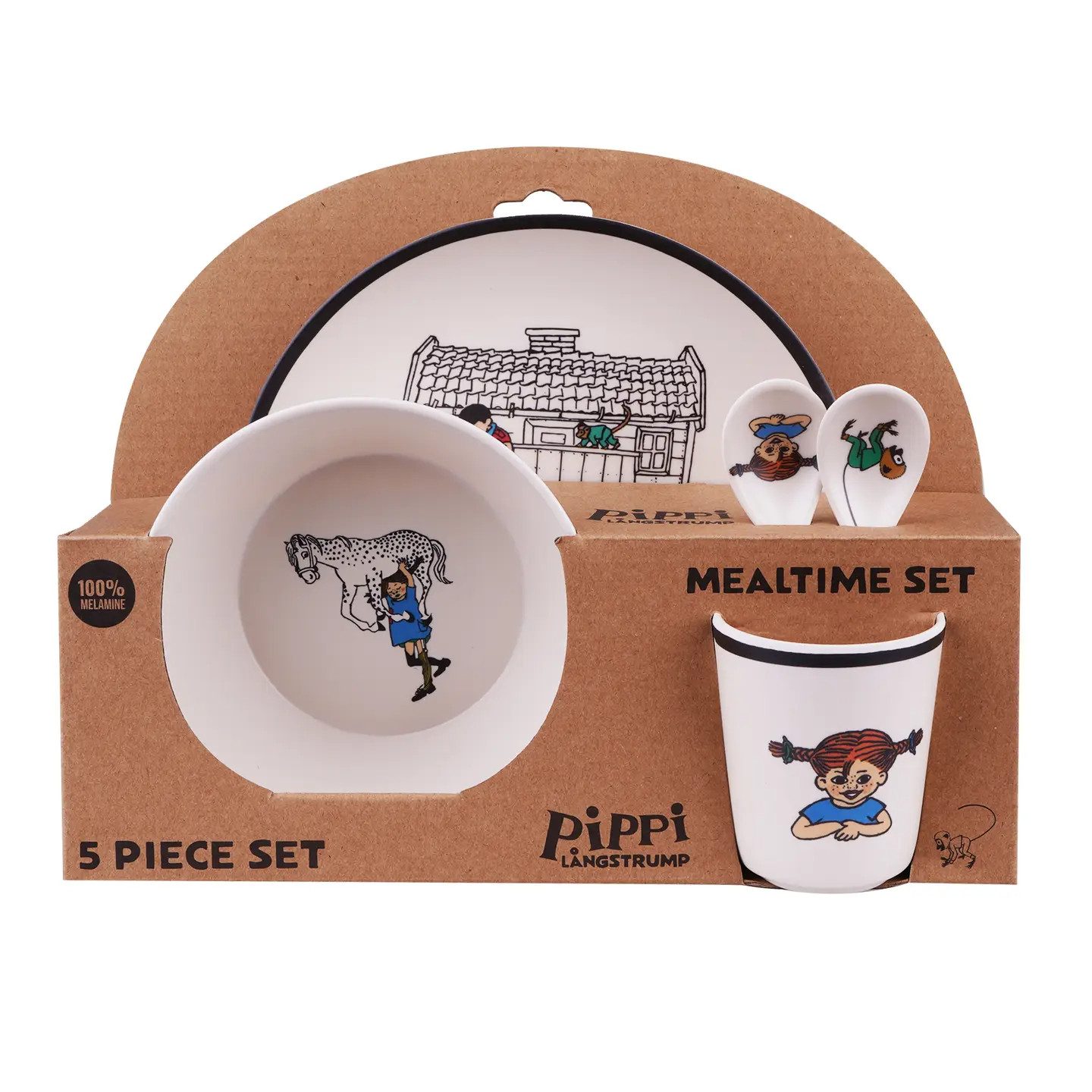 Kindergeschirr-Set Pippi Langstrumpf Set