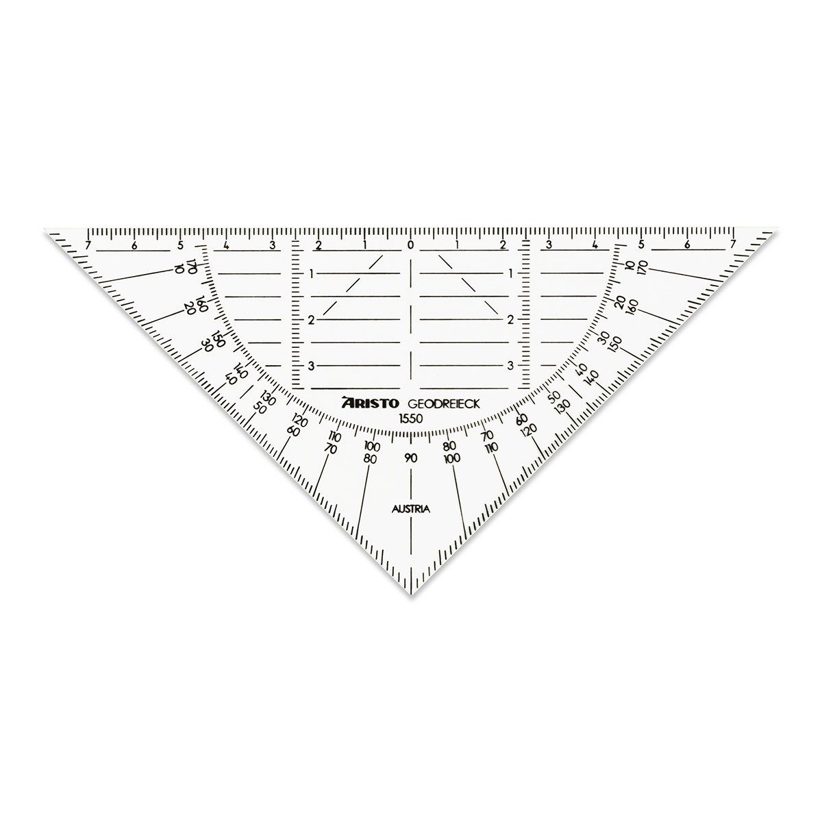 ARISTO Geodreieck ARISTO Geodreieck Dreieck 16cm transparent