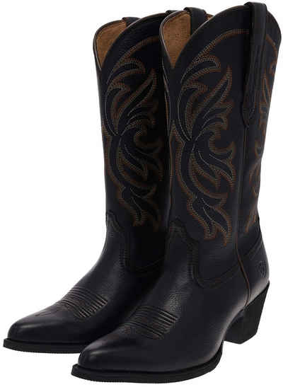 Ariat HERITAGE J TOE STRETCHFIT Schwarz Cowboystiefel Damen Westernreitstiefel