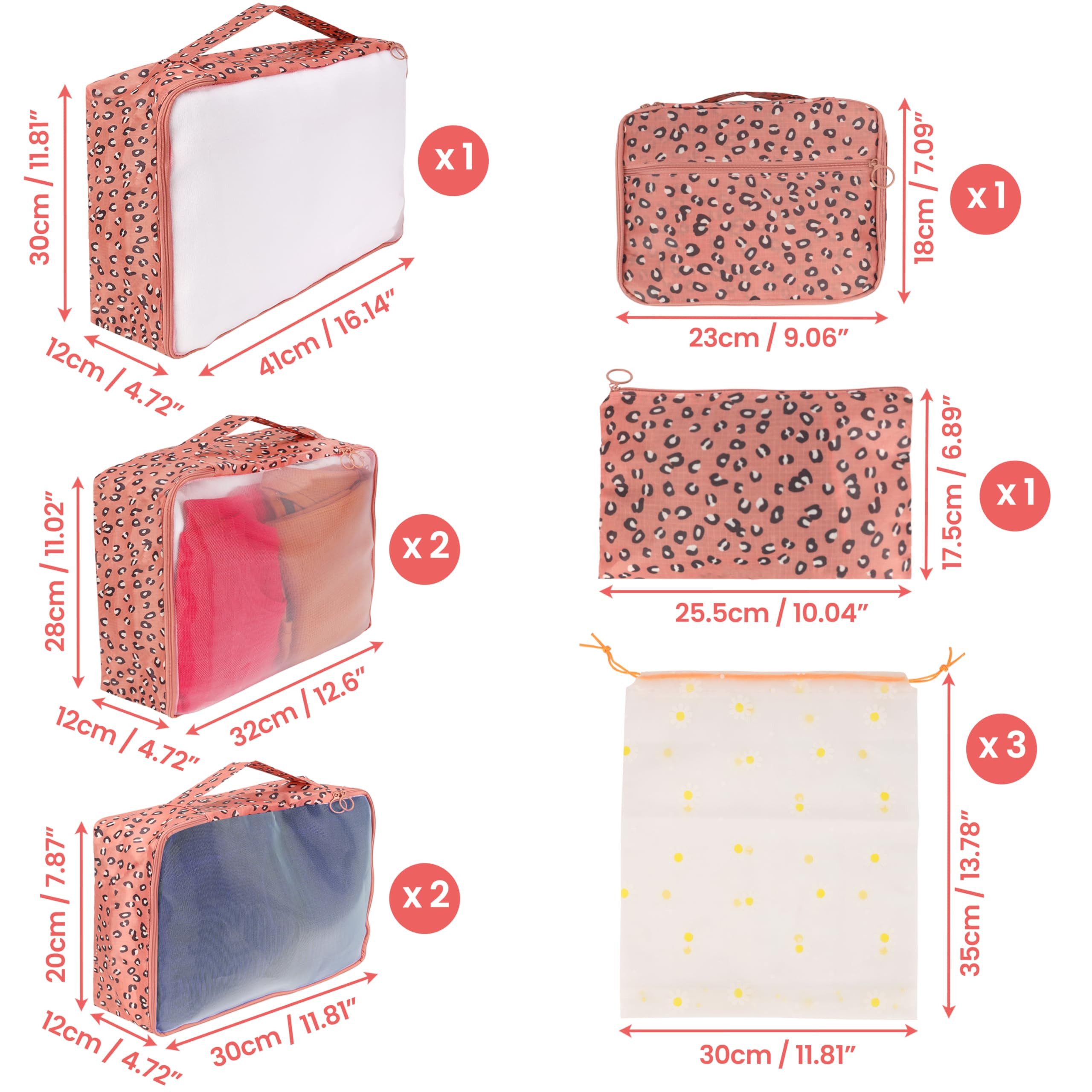 Belle Vous Kofferorganizer Koffer Organizer Set günstig online kaufen