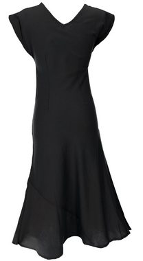 Guru-Shop Midikleid Langes Sommerkleid, Boho chic Leinenkleid -.. alternative Bekleidung