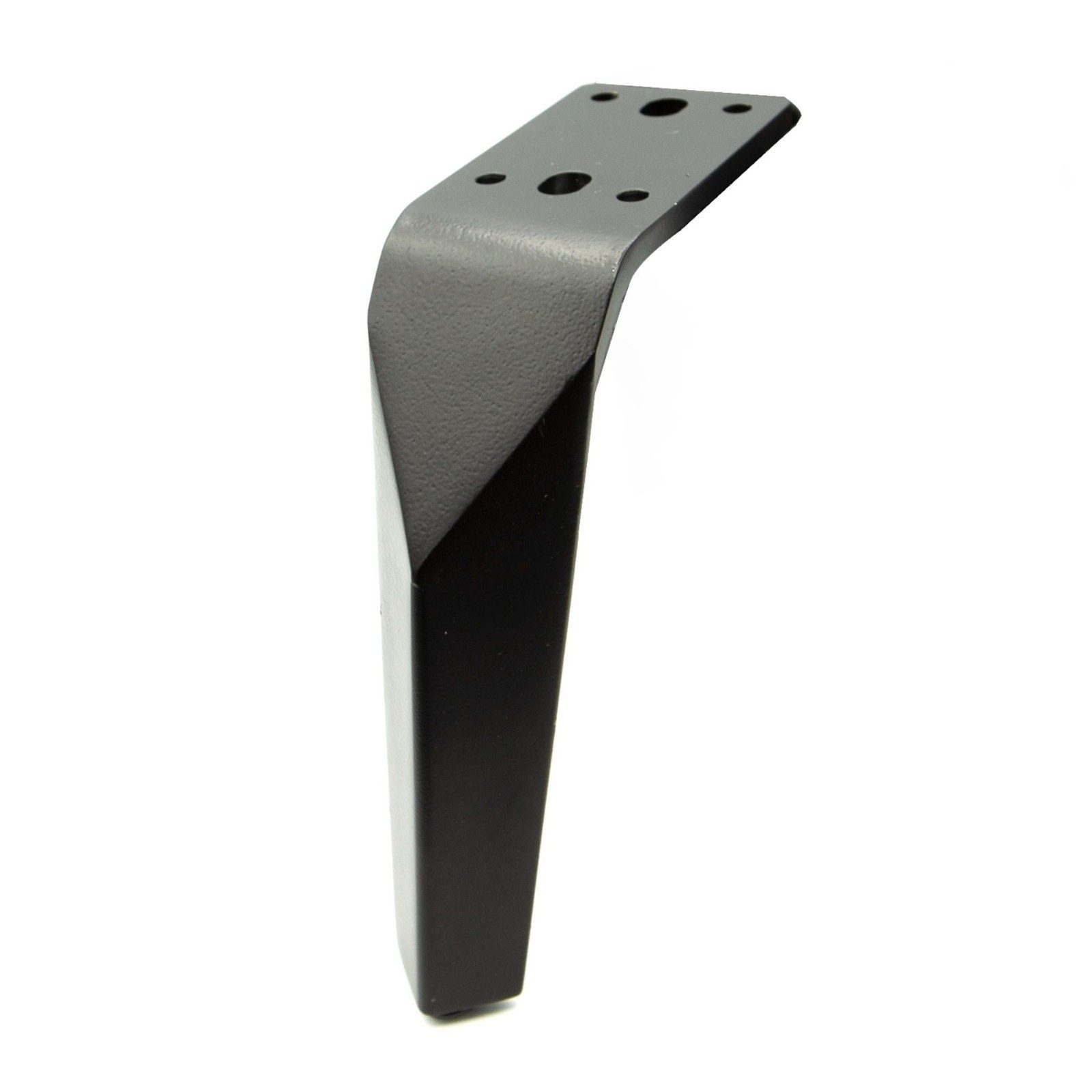 Prima-Online Möbelgriff Möbelfuß Stahl 150 mm Metall Möbelbein schwarz matt (1-St)