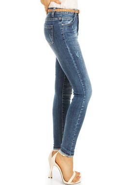 be styled Röhrenjeans Stretchjeans Hose enge Röhrenjeans high waist Hose - Damen - j23i-1 mit Stretch-Anteil, 5-Pocket-Style