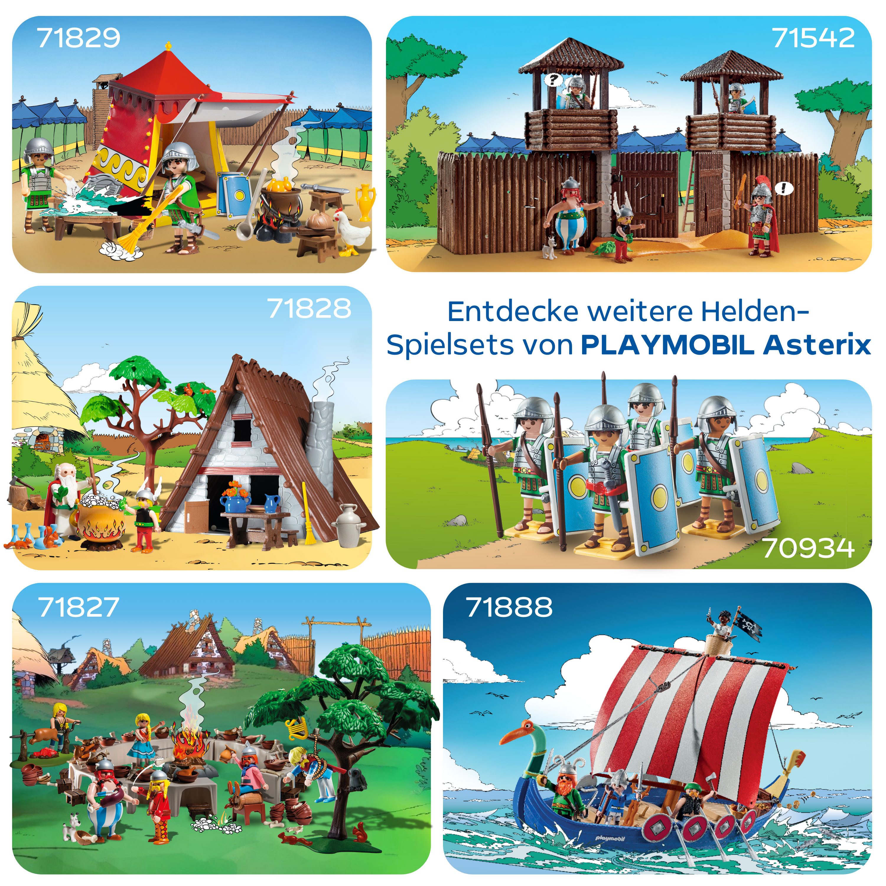 Playmobil® Asterix: Das Dorfbankett (71827), Playmobil Asterix Konstruktions-Spielset, (159 St), Made in Europe – Bild 5 von 5