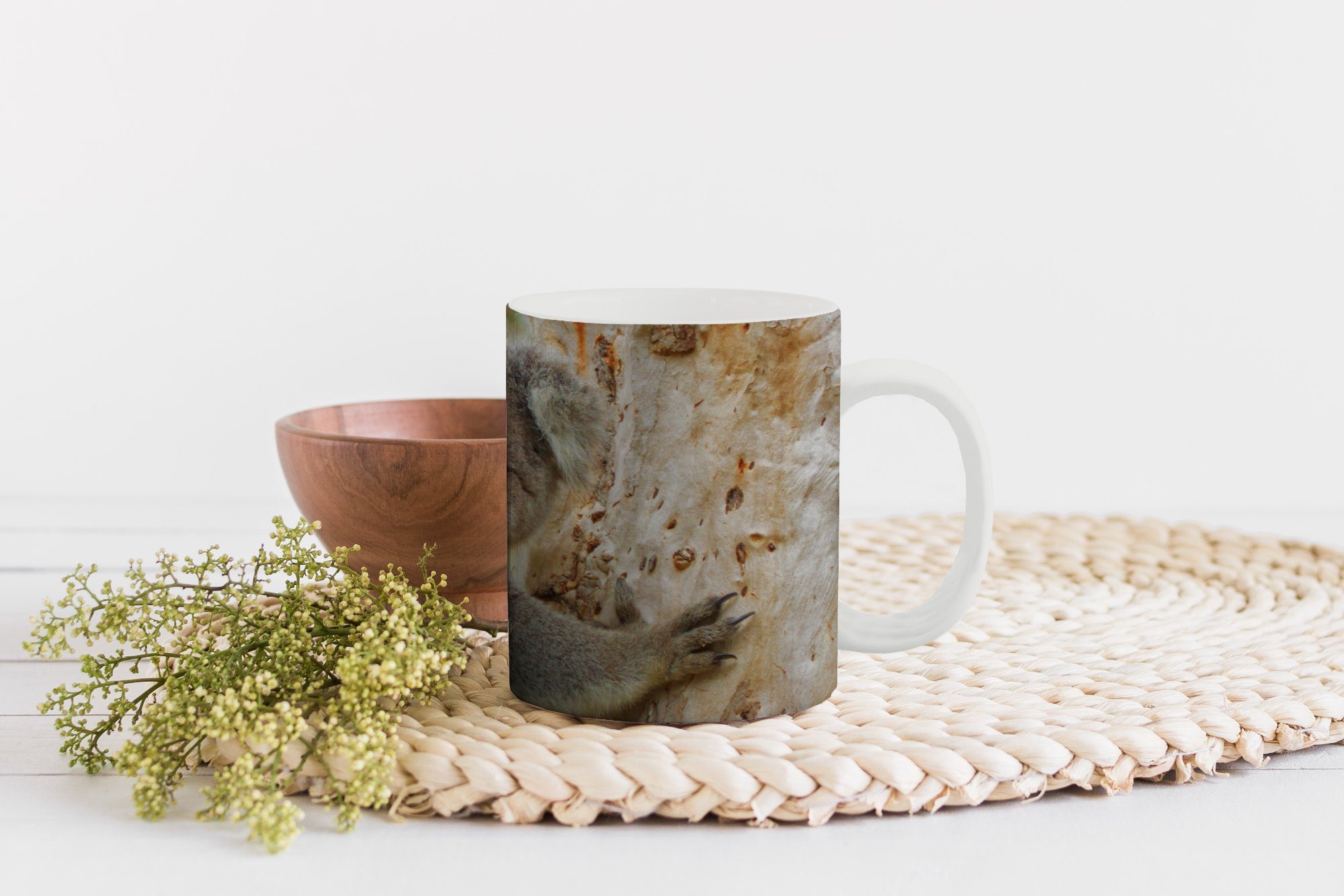 MuchoWow Tasse - Jungen Baum Becher, Teetasse, Mädchen, - Kaffeetassen, Geschenk - - Teetasse, Keramik, Koalas Kind