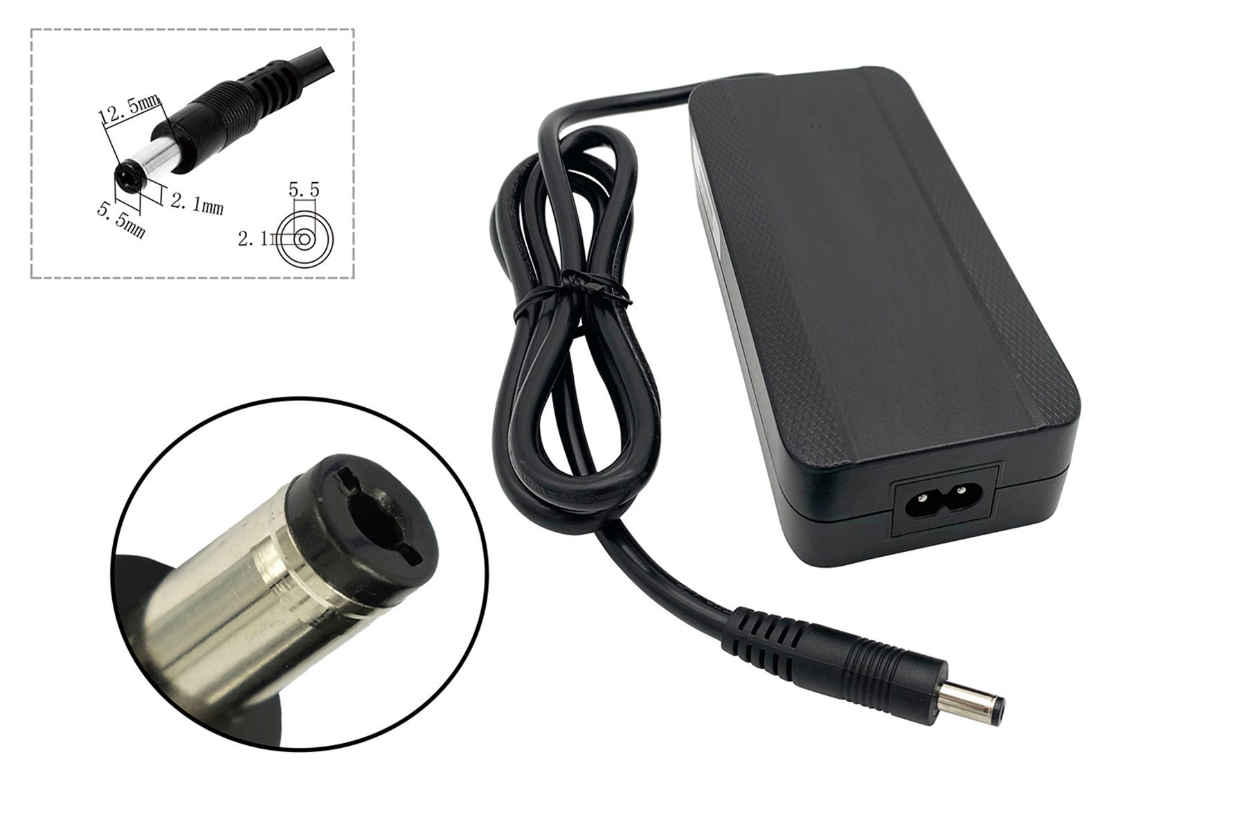 PowerSmart CM080L1002E.001 Batterie-Ladegerät (2A für Wayscral Electric VTC Anyway E100 Schwarz 28", Hailong I)