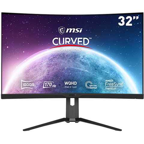 MSI G322CQP Curved-Gaming-LED-Monitor (80 cm/31,5 ", 2560 x 1440 px, WQHD, 1 ms Reaktionszeit, 170 Hz, VA LED)