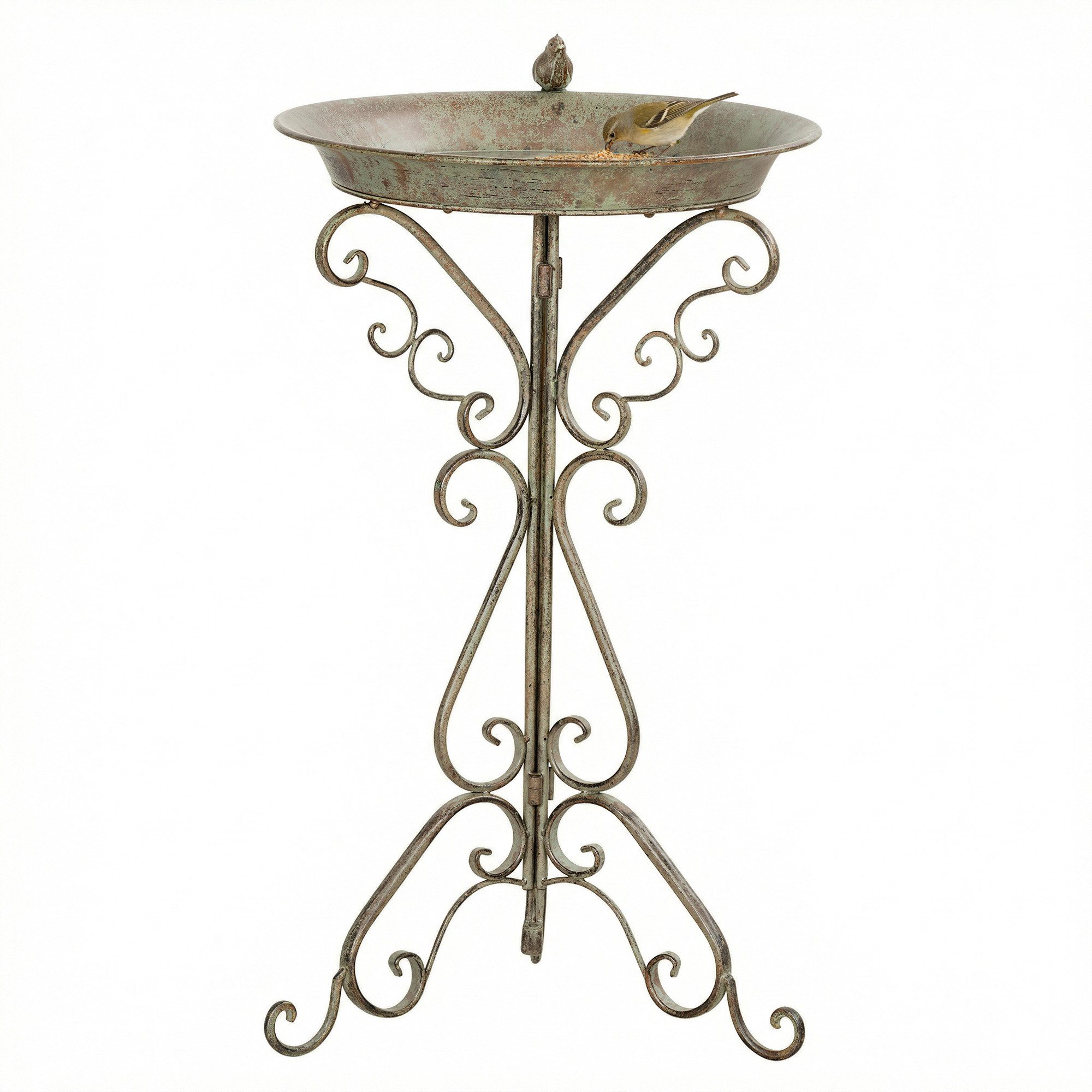 Outsunny Vogeltränke Wasserschale mit dekorativem Standfuß 7 l, BxTxH: 48x42x75 cm, dekorative Vogelstatue