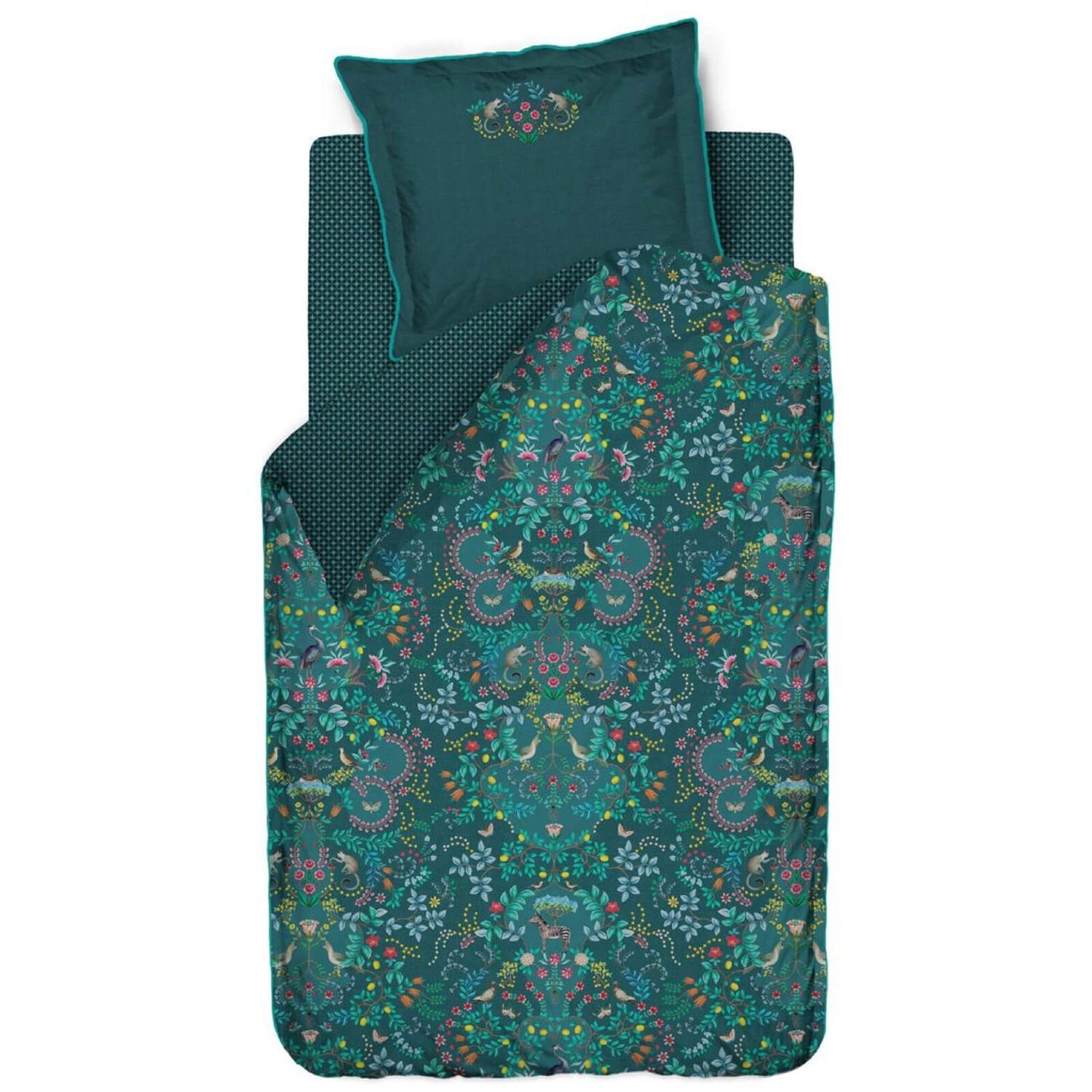 PiP Studio Bettwäsche Forest Findings Grün, Perkal, 2 teilig, Schmetterling günstig online kaufen