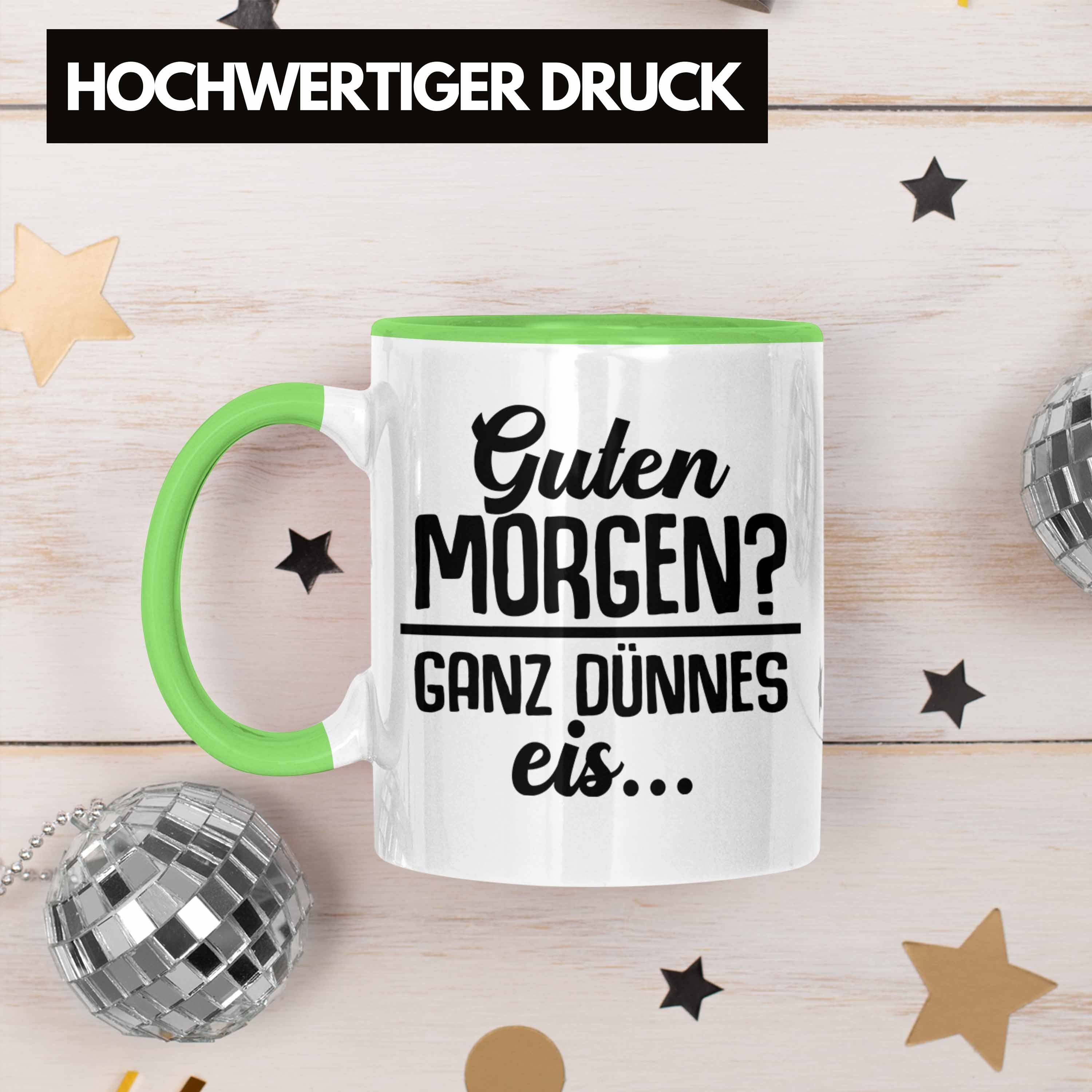 Ganz Trendation Guten - Trendation Morgen? Tasse Tasse Dünnes Lehrer Eis Grün Geschenk