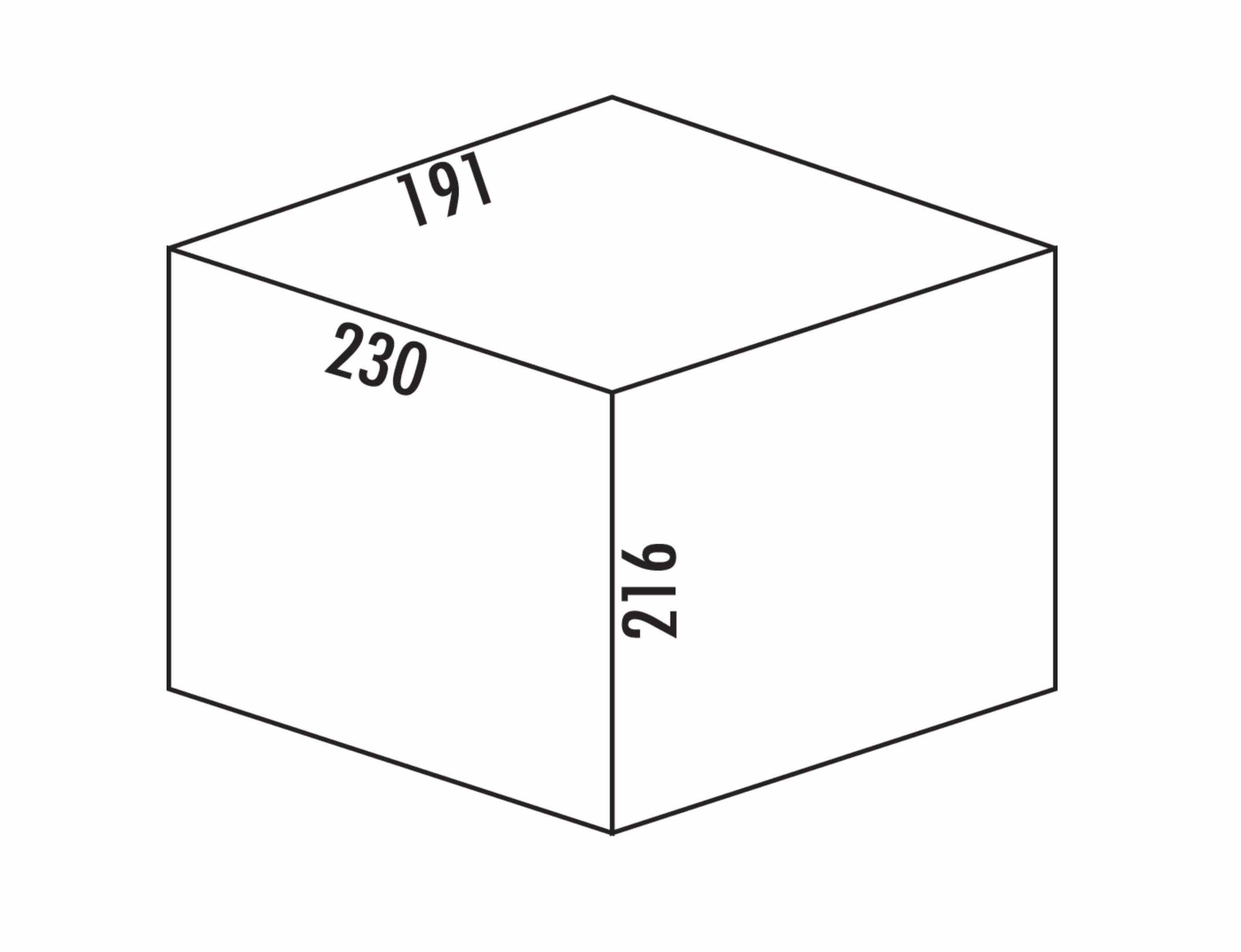 Naber Einbaumülleimer NABER Cox® Systembehälter Ersatzeimer, anthrazit