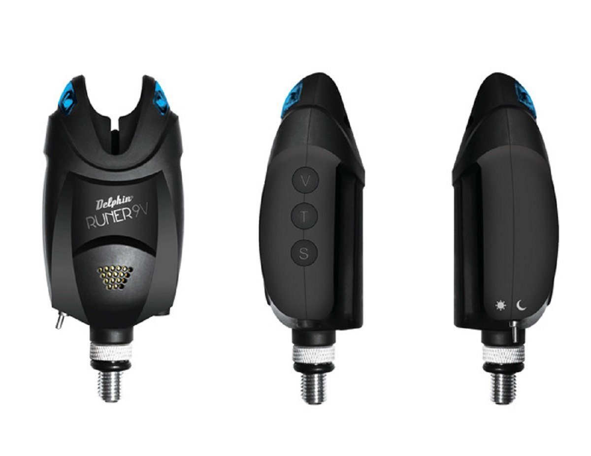 elektronischer Bissanzeiger LED Bissanzeiger DELPHIN RUNER 9V robust langlebig gummiert