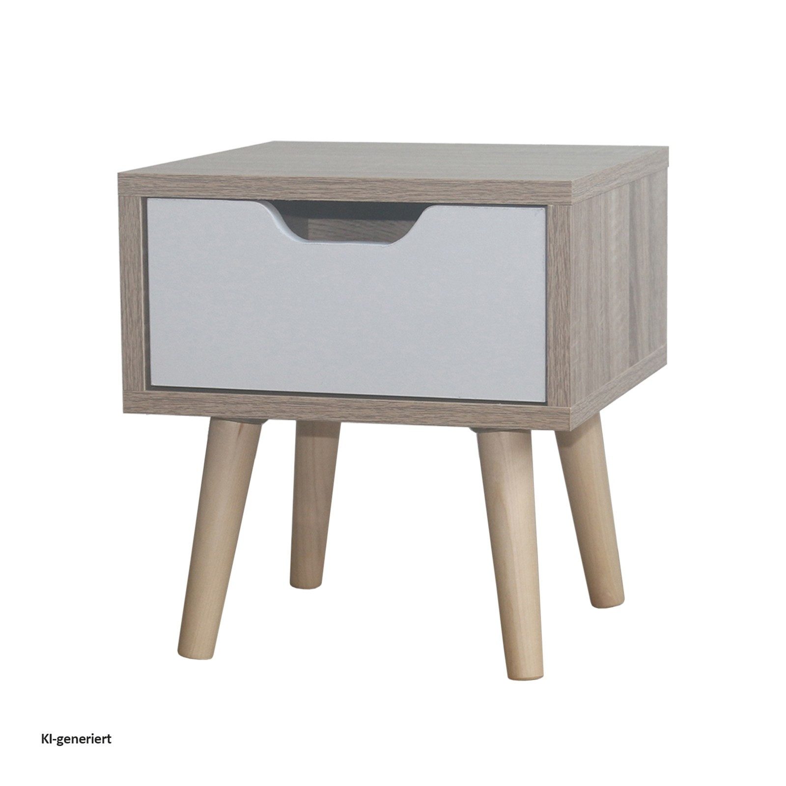HTI-Living Nachtkommode Nachtschrank 1 Schublade Thekla 29325 (Stück, 1 St., 1 Nachtschrank), Nachttisch 1 Schublade