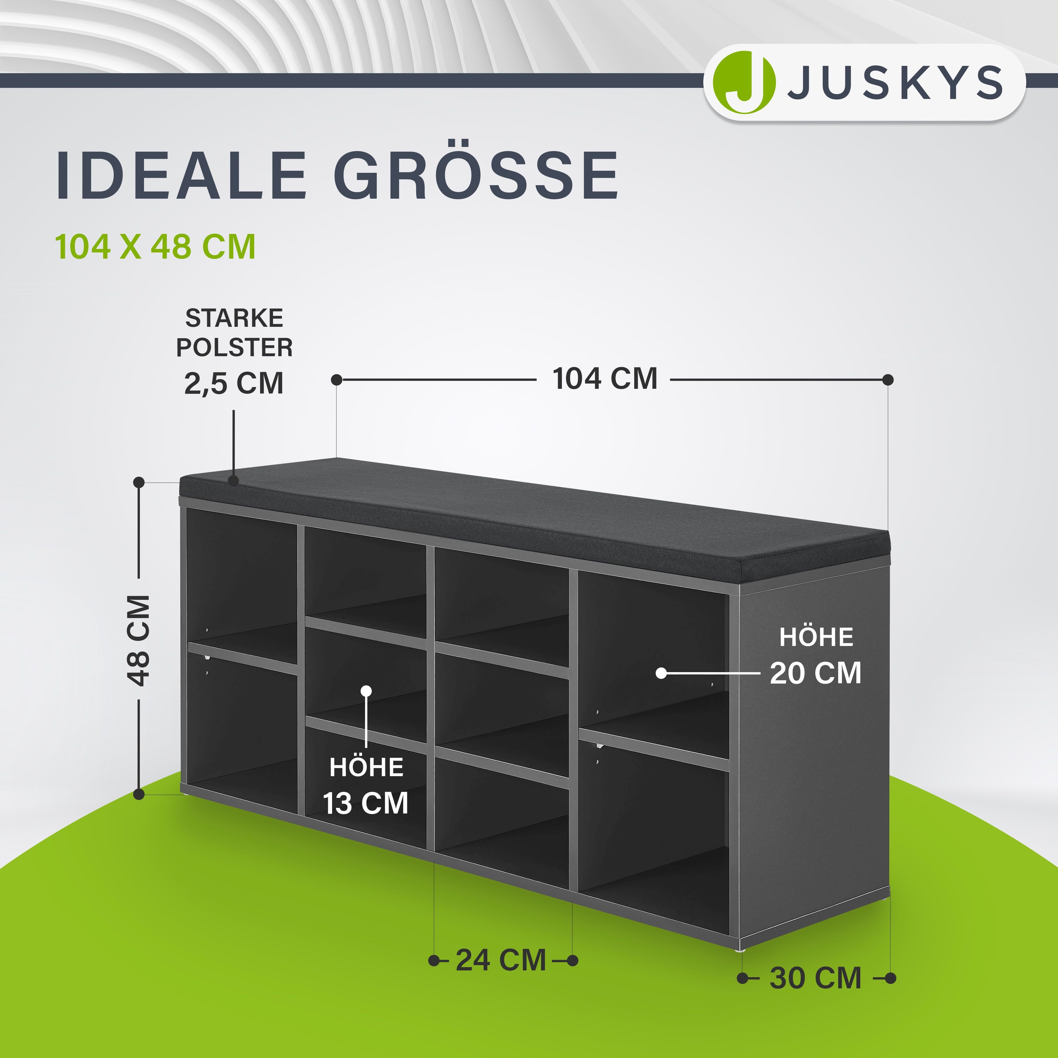 Juskys Schuhregal, kratzfeste Oberfläche, bis 150 günstig online kaufen