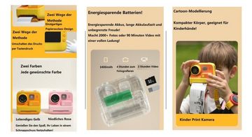 DTC GmbH Kinder-Polaroidkamera ( Lebendiges Gelb) Kinderkamera