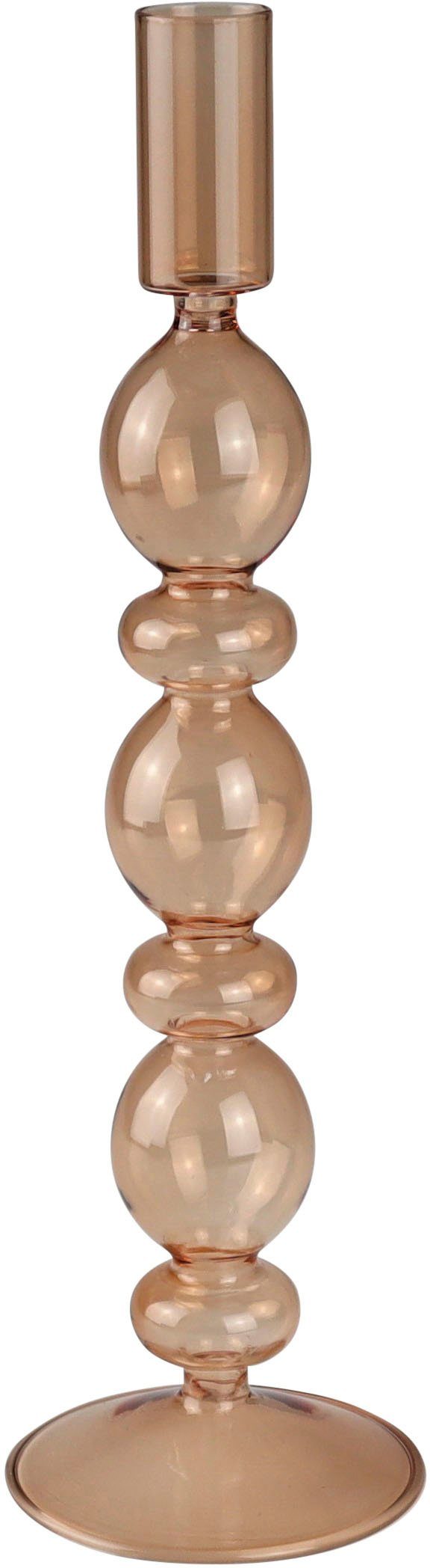 Leonique Loirina Höhe cm 2 Kerzenleuchter ca. St), Stabkerzenhalter (Set, Glas, aus 26