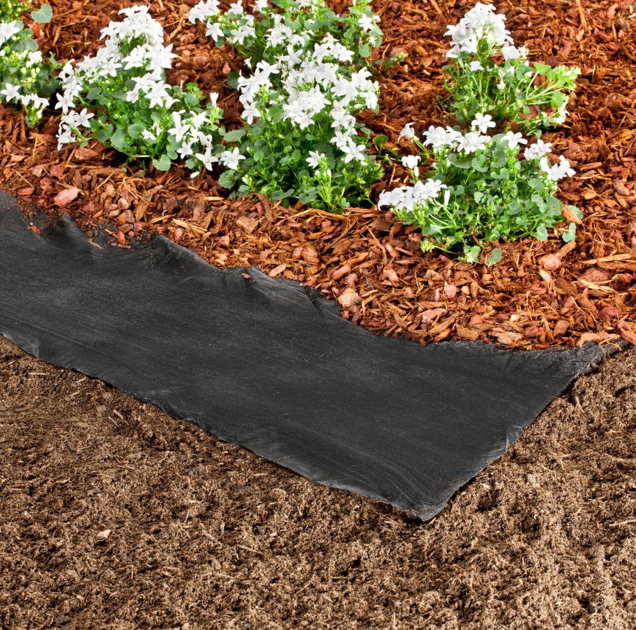 Windhager Unkrautvlies Anti Weed, verlängert die Haltbarkeit von Rindenmulch, (1-St), Gartenfolie erhältlich in 5 x 0,9 m oder 15 x 0,9 m, 33 g/m², schwarz