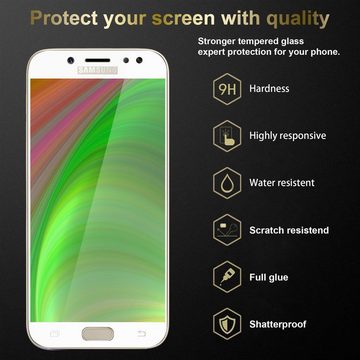 Cadorabo Schutzfolie Samsung Galaxy J5 2017, (3-St), 3x Vollbild Schutzglas Panzer Folie (Tempered) Display-Schutzglas