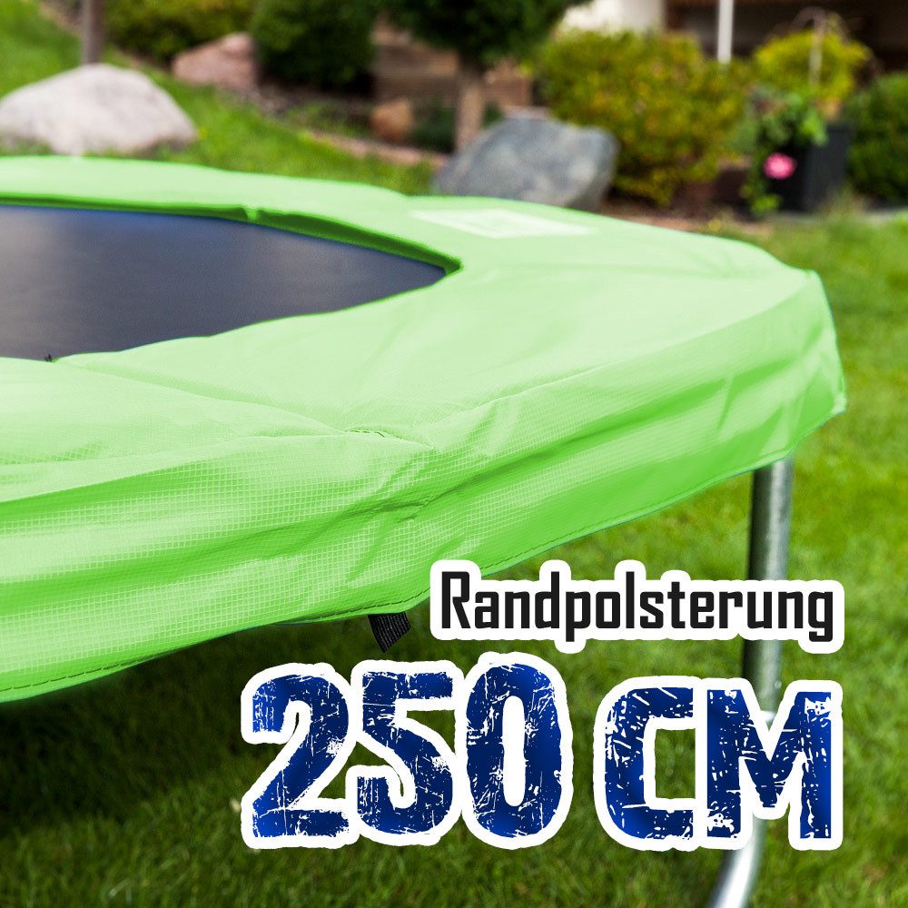 Trampolin-King Trampolin-Randabdeckung Randabdeckung für 250cm Trampolin, Hellgrün (MS-16519)