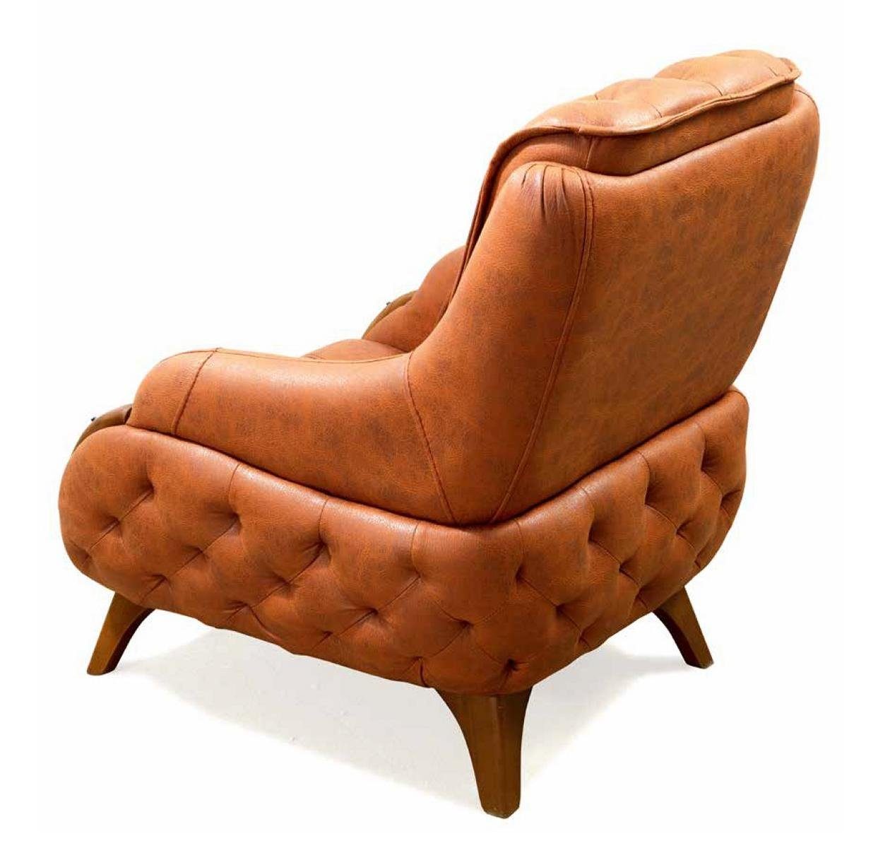 JVmoebel Sessel Sessel Sitz Modern Design Polster Einsitzer Relax Stil Leder Luxus