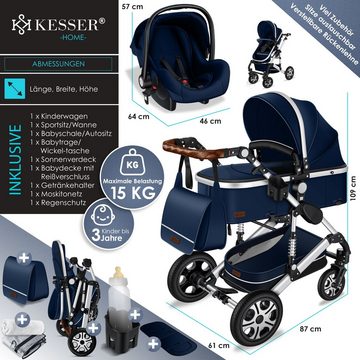 KESSER Kombi-Kinderwagen, Loops Kinderwagen Kombikinderwagen Komplettset