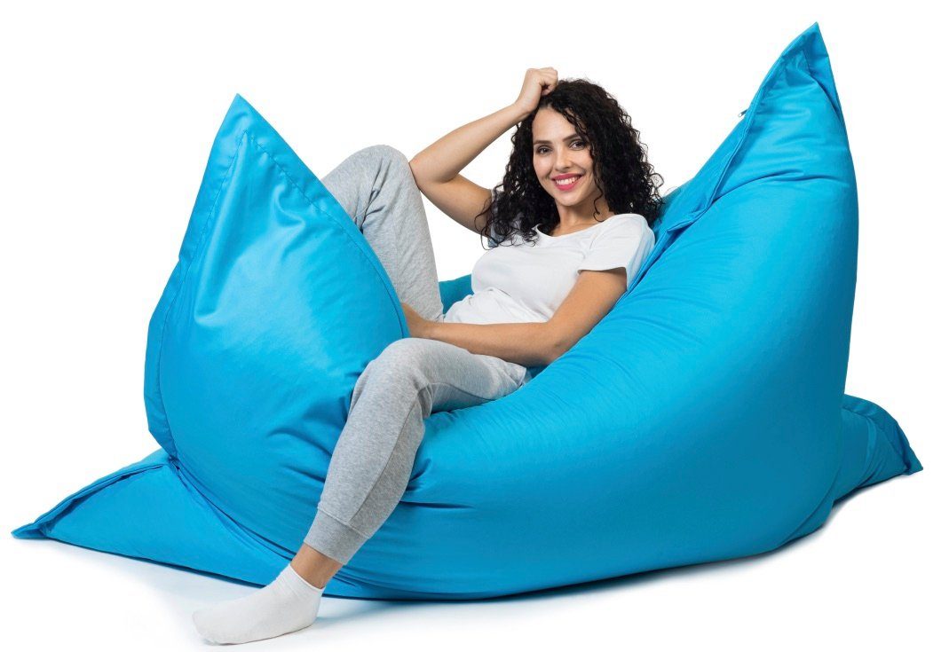 sunnypillow Sitzsack Outdoor & Indoor blau