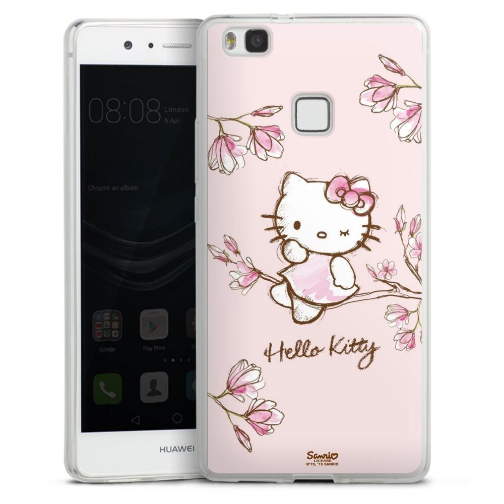 DeinDesign Handyhülle Hello Kitty Fanartikel Hanami Hello Kitty - Magnolia, Huawei P9 Lite (2016) Slim Case Silikon Hülle Ultra Dünn Schutzhülle