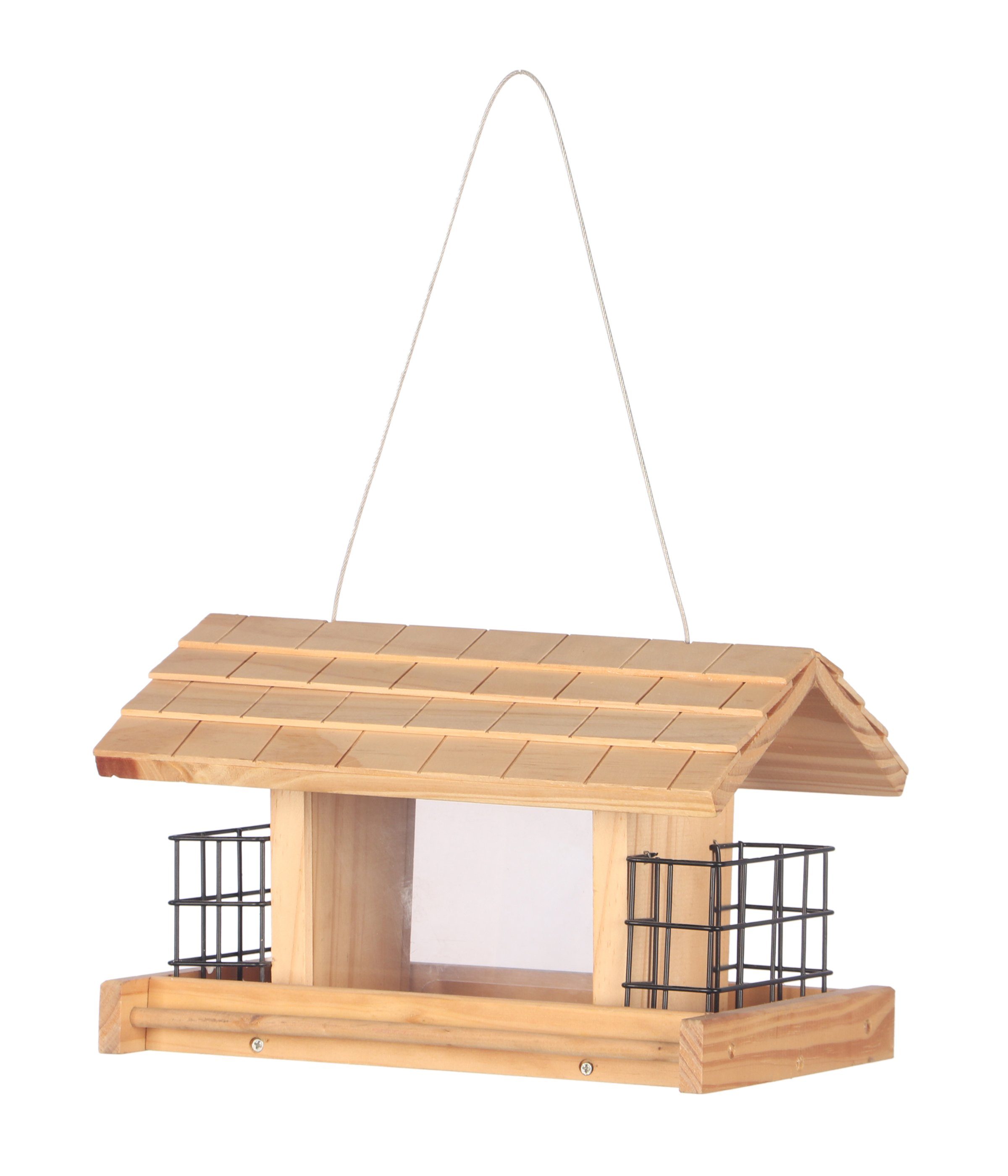 Dehner Vogelhaus Aosta, hängend, ca. 17.5 x 19 x 28 cm, Kiefernholz