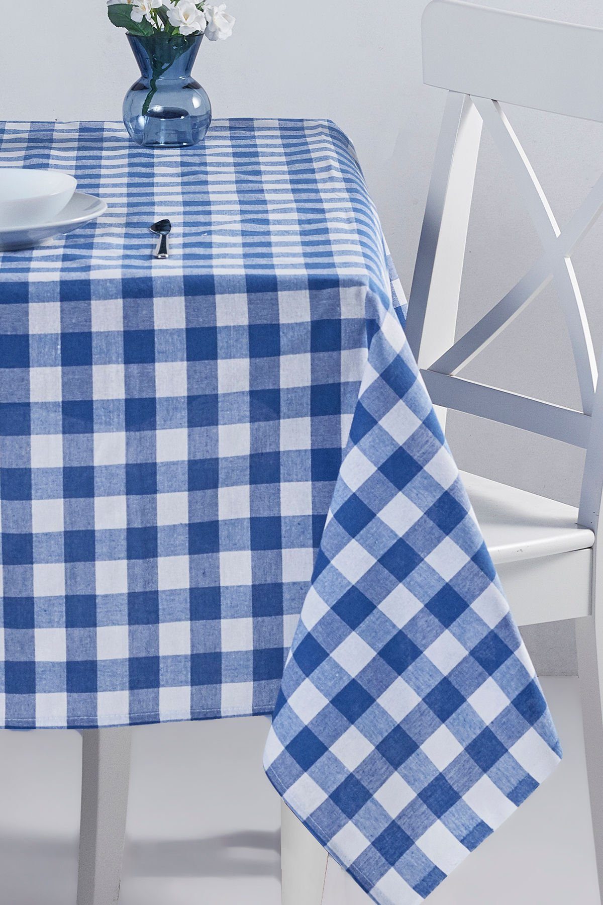 BAUMWOLLE Tischdecken, Tischdecke Blau, DCH1102, Concept 100% Hermia