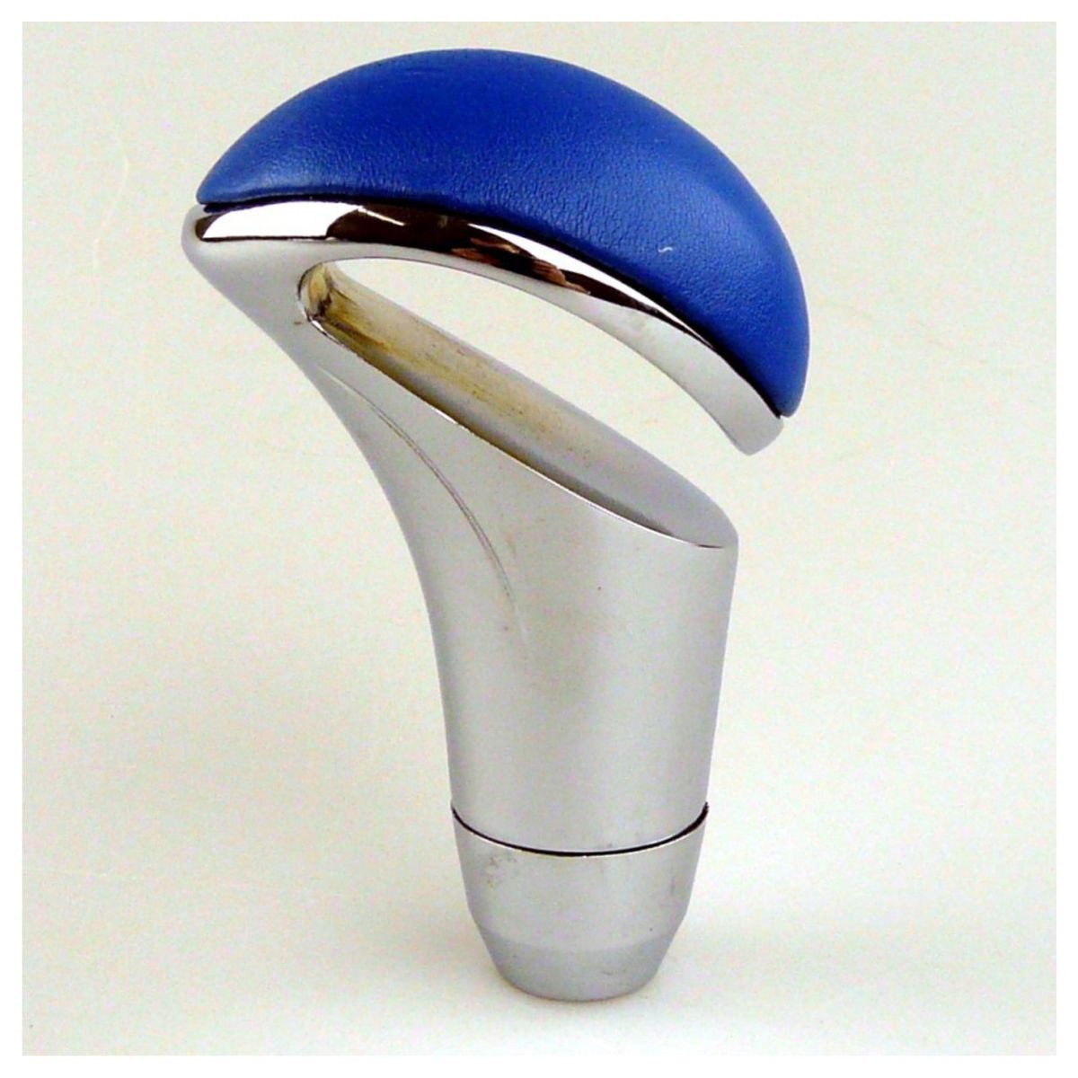 All Ride Schalthebel Schaltknauf Universal massiv Chrom Blau Kunstleder inkl. Montage-Set