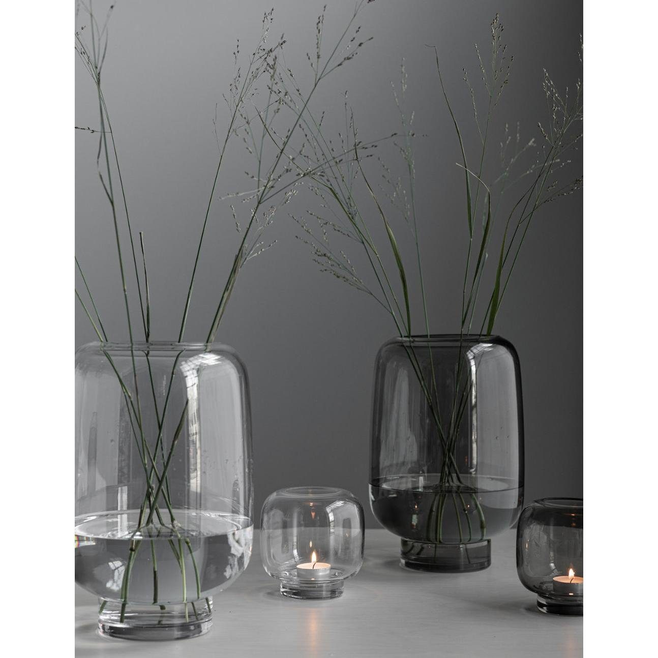 Storefactory Dekovase STOREFACTORY Vase Glass Hultsjö (Large) Grey