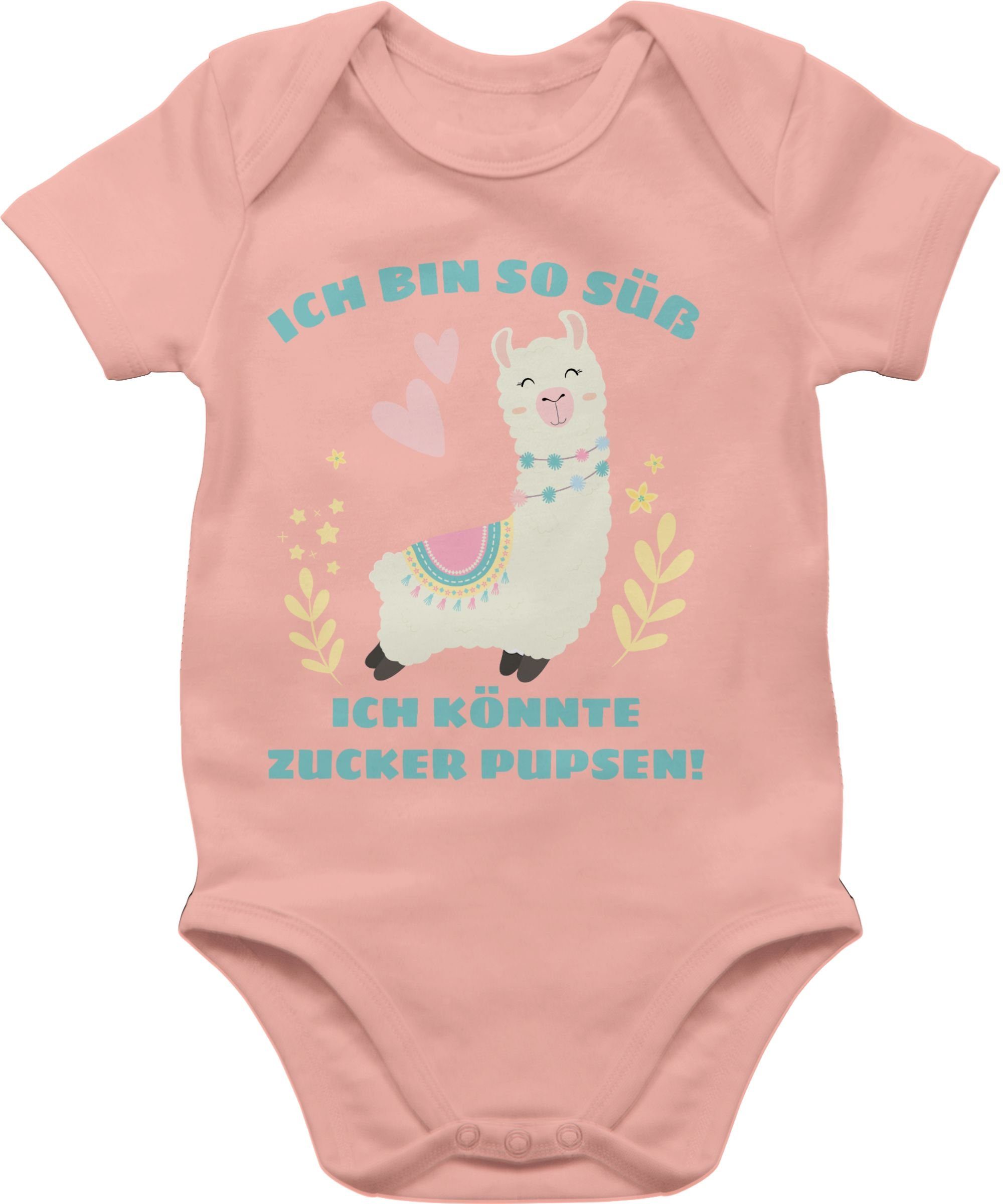 Shirtracer Shirtbody Lama Ich bin so süß ich könnte Zucker Pupsen Sprüche Baby