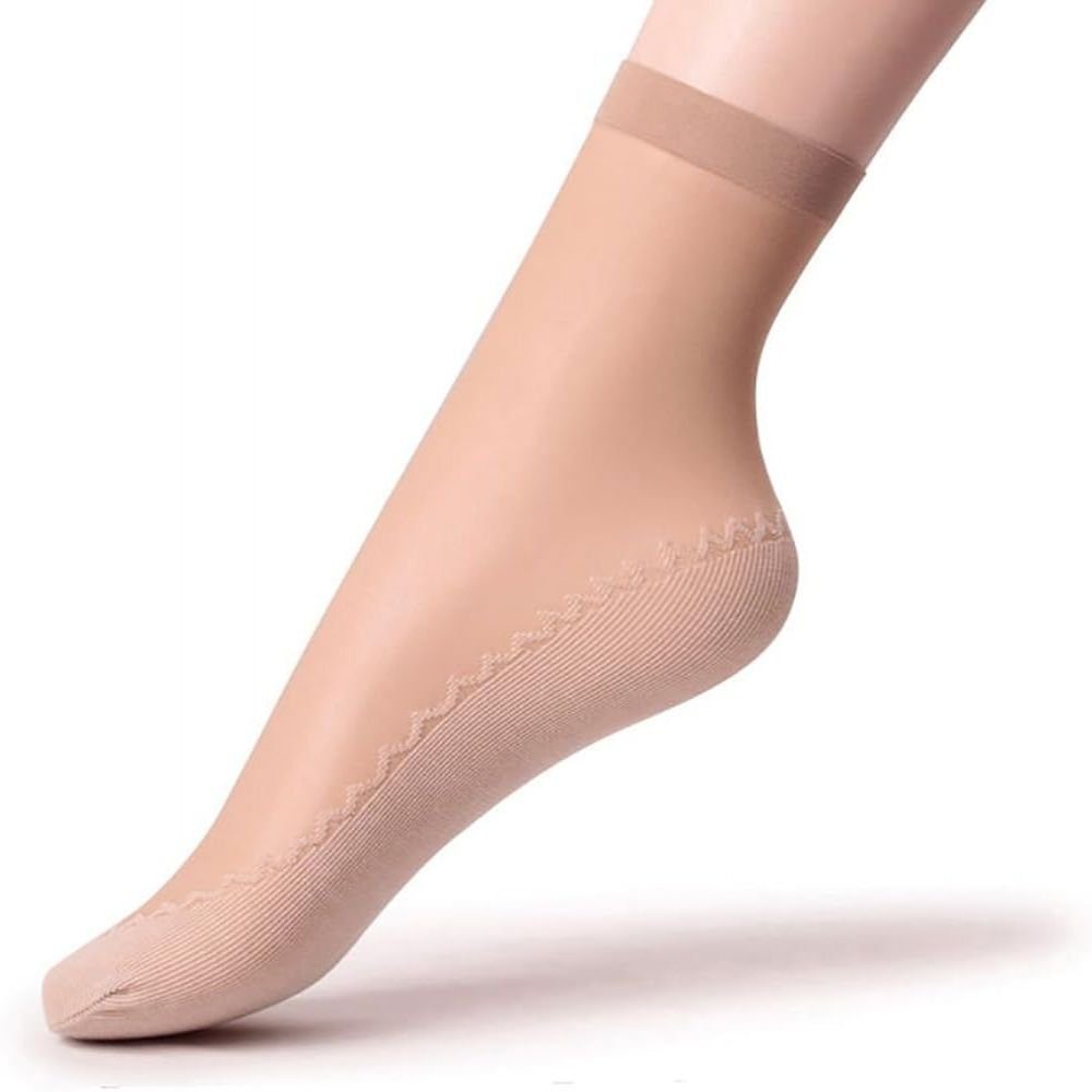 Opspring Socken Durchscheinende Damen Knöchel Strumpfwaren Paar Hohe Seidig 10 Socken