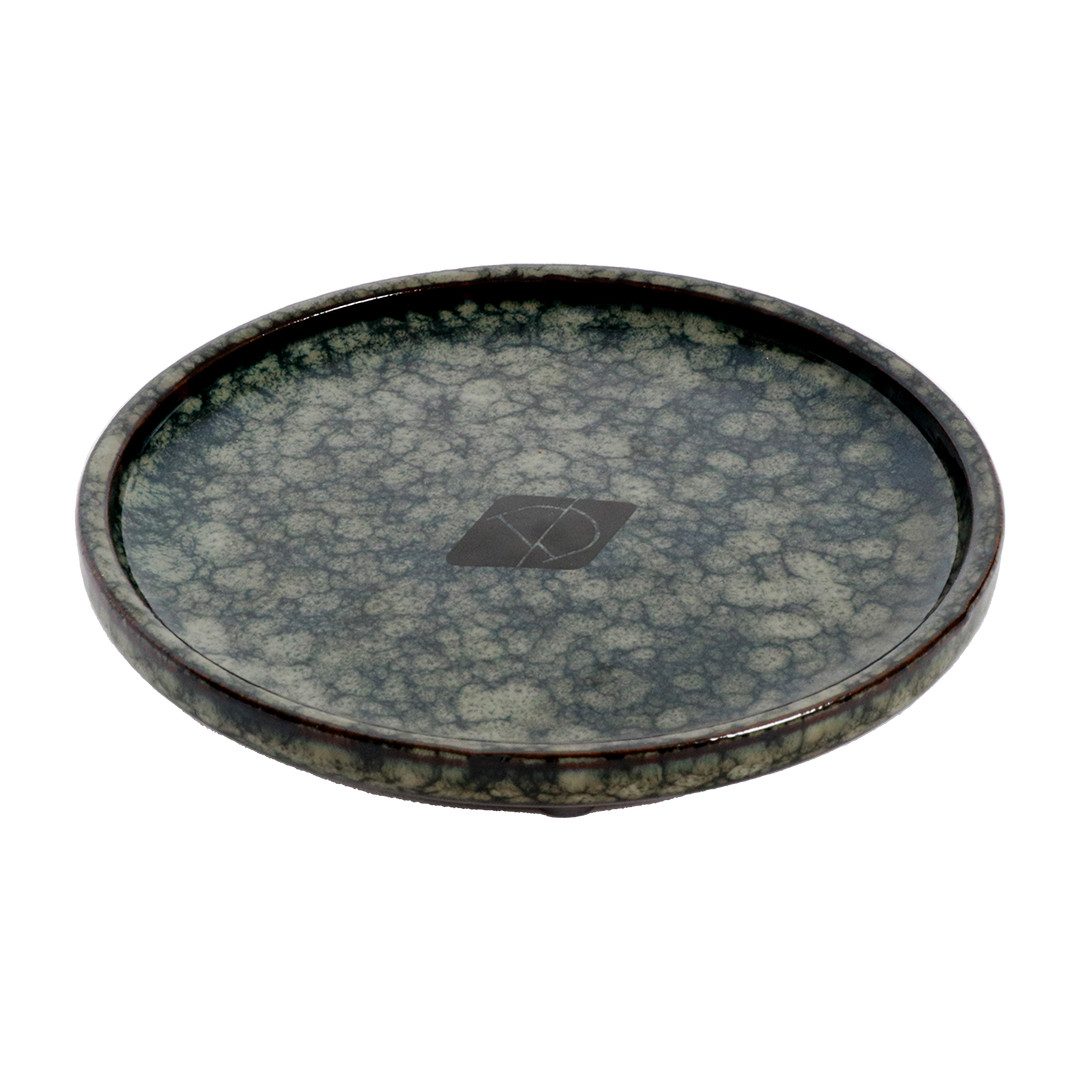 D&D Napf D&D flacher Katzennapf Jasper - green marble