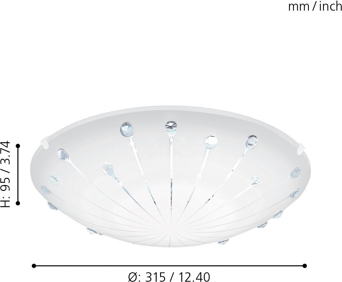 EGLO Deckenleuchte MARGITTA fest Warmweiß, LED 1, integriert, tauschbar LED