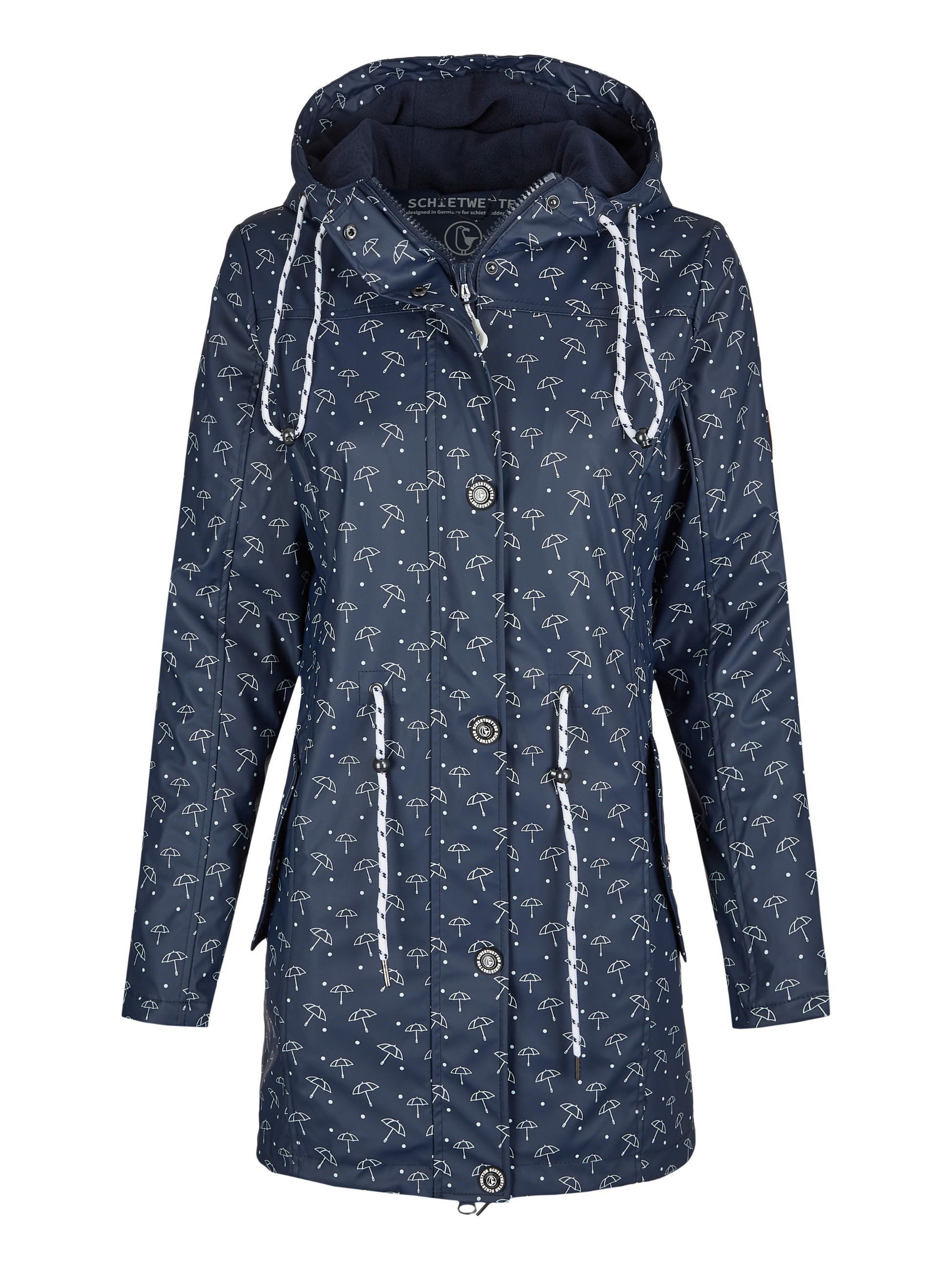 Schietwetter Regenjacke Damen Regenjacke wasserdicht, winddicht