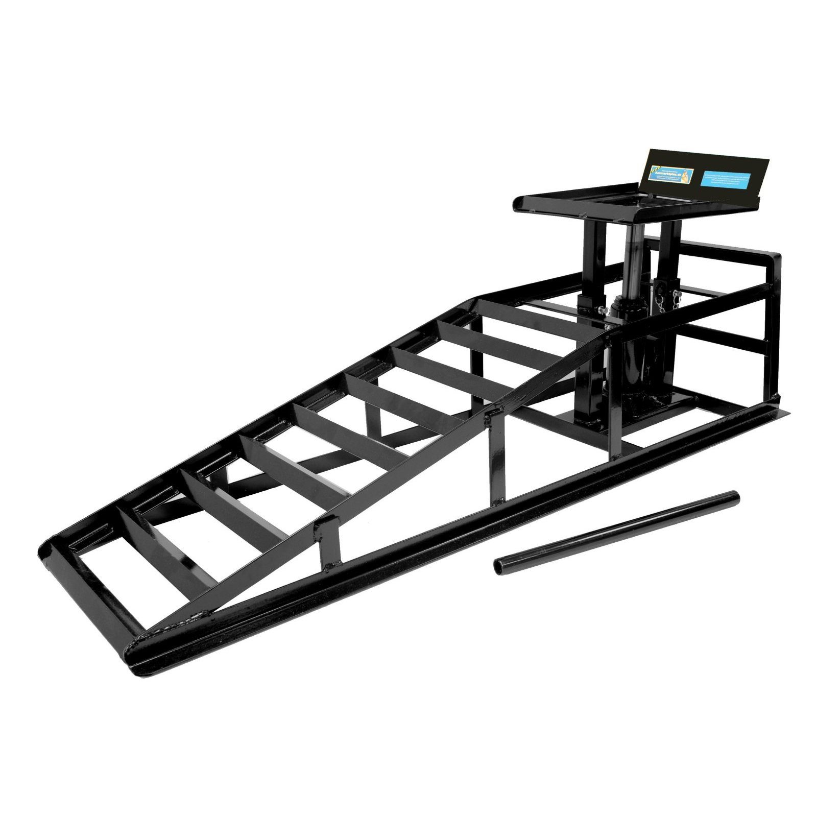Auffahrrampe 1 x hydraulischer Auffahrbock höhenverstellbar Wagenheber PKW KFZ