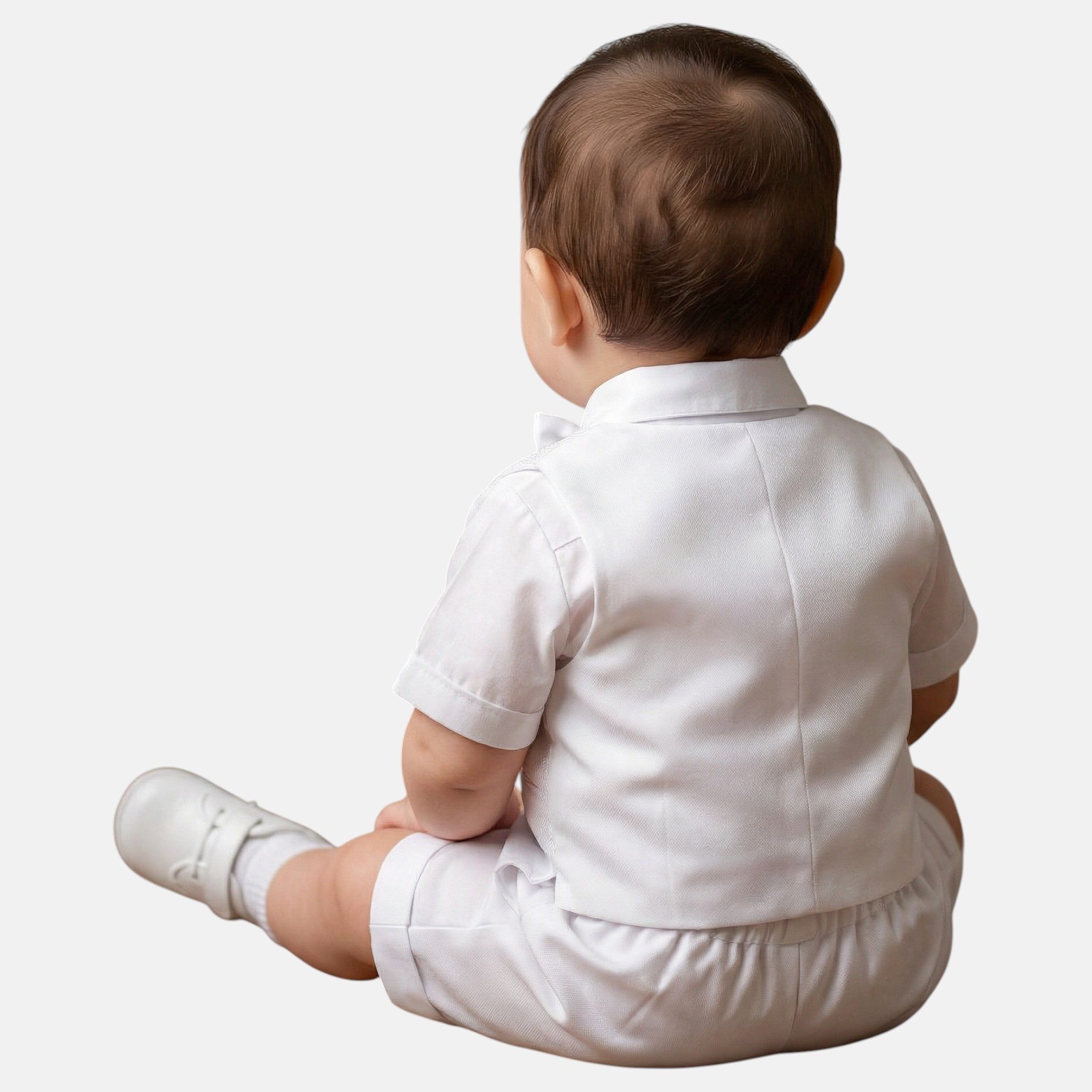 Tom Kids Kinderanzug Taufanzug festlicher Babyanzug Kleidung Taufe Hochzeit Feier (Set 3 Teile, Weste, Hose und Hemd) Hemd, Weste und Hose