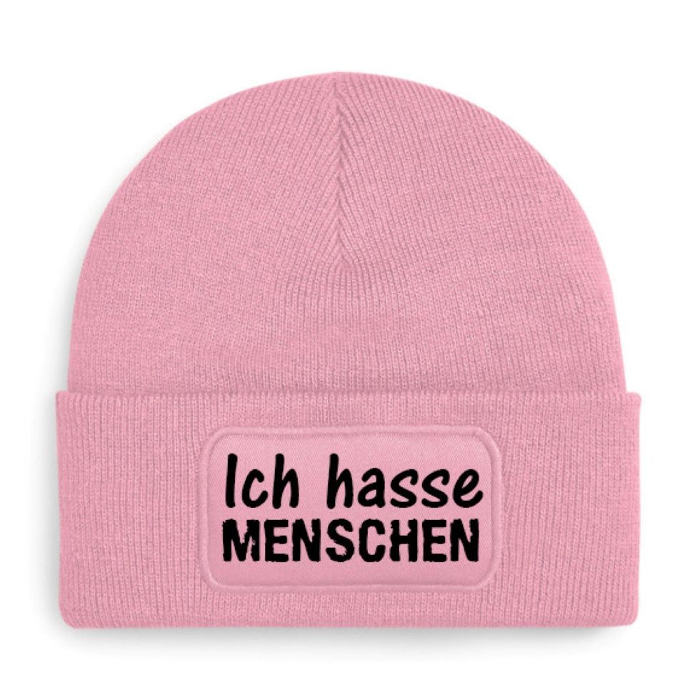 TShirt-People Beanie Beechfield Original Patch Beanie - Ich hasse Menschen