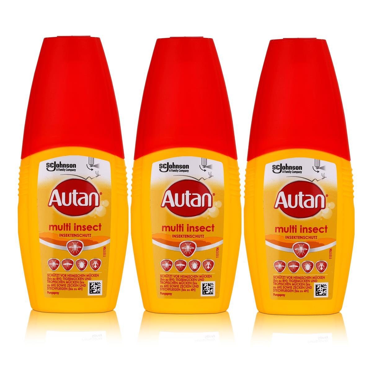 Insect Autan Multi Pumpspray Insektenspray Insektenschutz (3er Autan Pack) 100ml