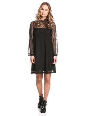 Pussy Deluxe A-Linien-Kleid Black Dots